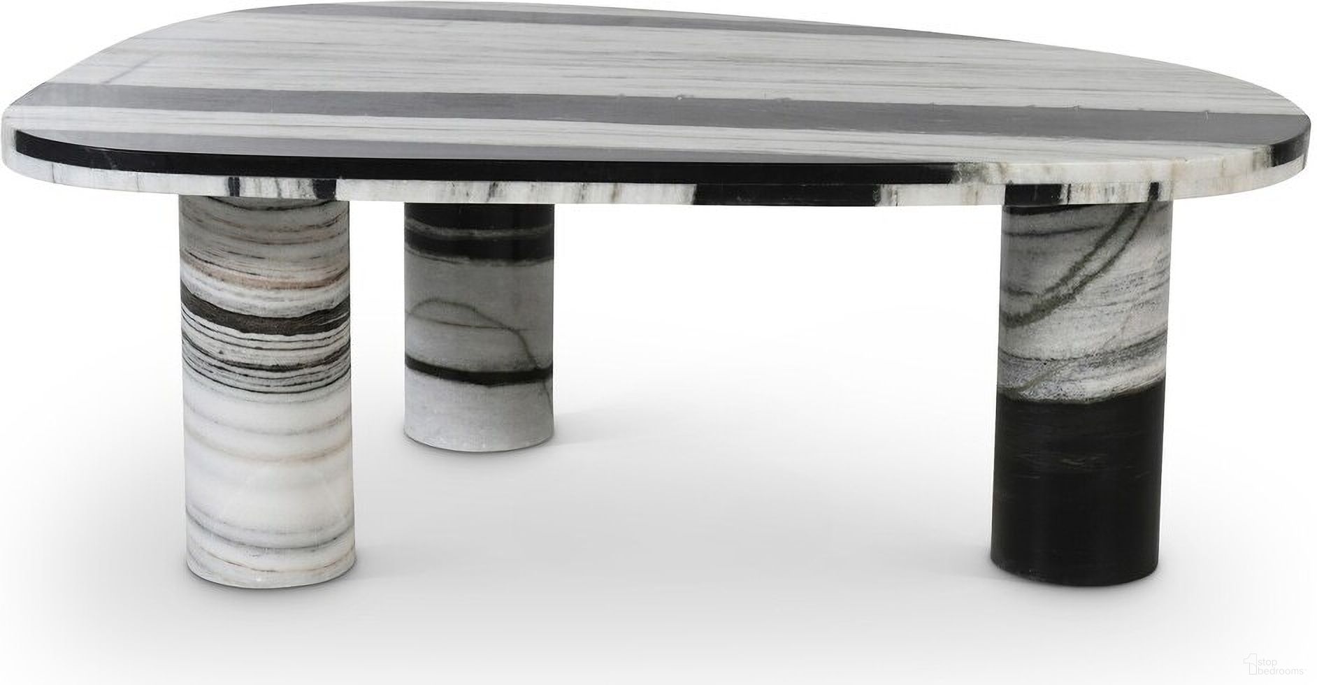 The appearance of Messina Coffee Table In Panda designed by Meridian in the modern / contemporary interior design. This panda piece of furniture was selected by 1StopBedrooms from Messina Collection to add a touch of cosiness and style into your home. Sku: 99008Panda-CT Box 1/2 (Top);99008Panda-CT Box 2/2 (Base). Material: Marble.