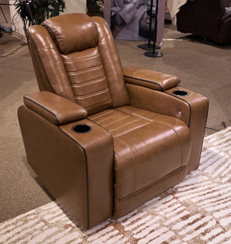 Mestrino Power Recliner In Amber