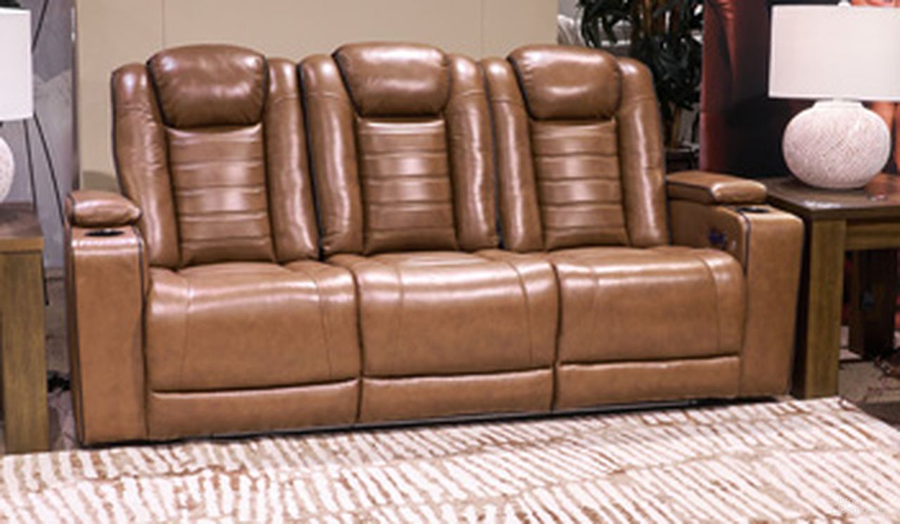 Mestrino Power Reclining Sofa In Amber