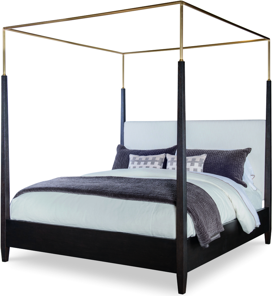 Metal Canopy King Poster Bed In Mocha by Century Furniture 1StopBedrooms