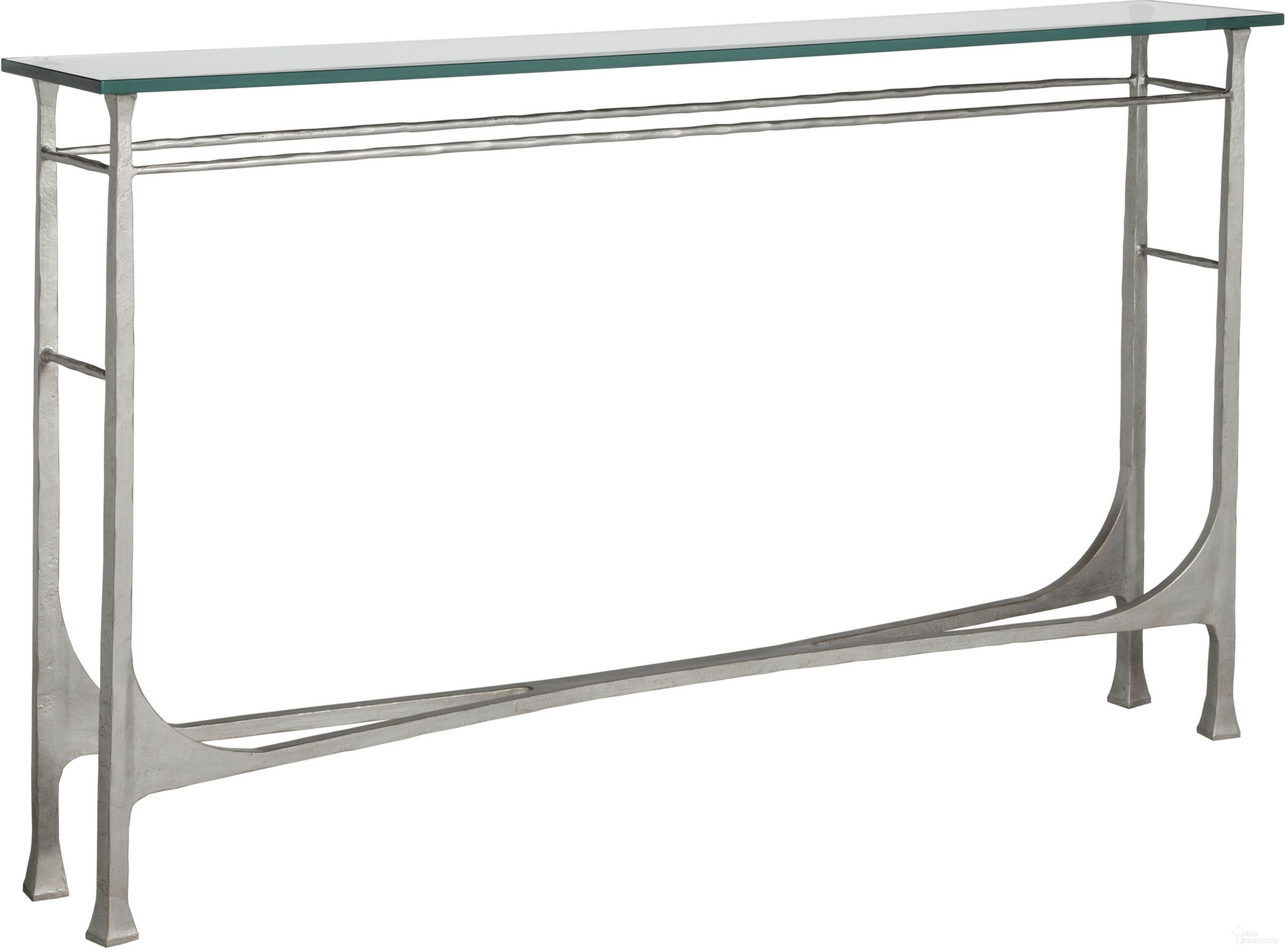 The appearance of Metal Designs Bruno Console In Argento designed by Artistica Home in the transitional interior design. This argento piece of furniture was selected by 1StopBedrooms from Metal Designs Collection to add a touch of cosiness and style into your home. Sku: 2231-966-46. Material: Metal.