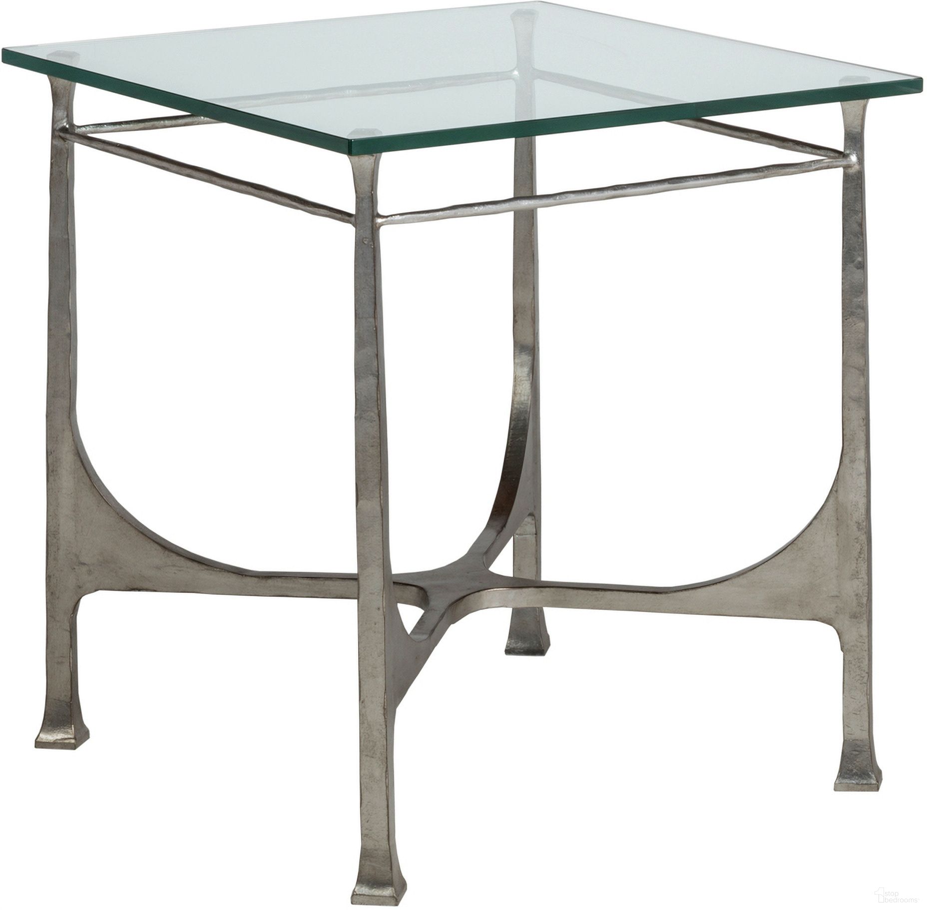 The appearance of Metal Designs Bruno Square End Table In Silver Leaf designed by Artistica Home in the transitional interior design. This silver leaf piece of furniture  was selected by 1StopBedrooms from Metal Designs Collection to add a touch of cosiness and style into your home. Sku: 2231-957-47. Material: Metal.