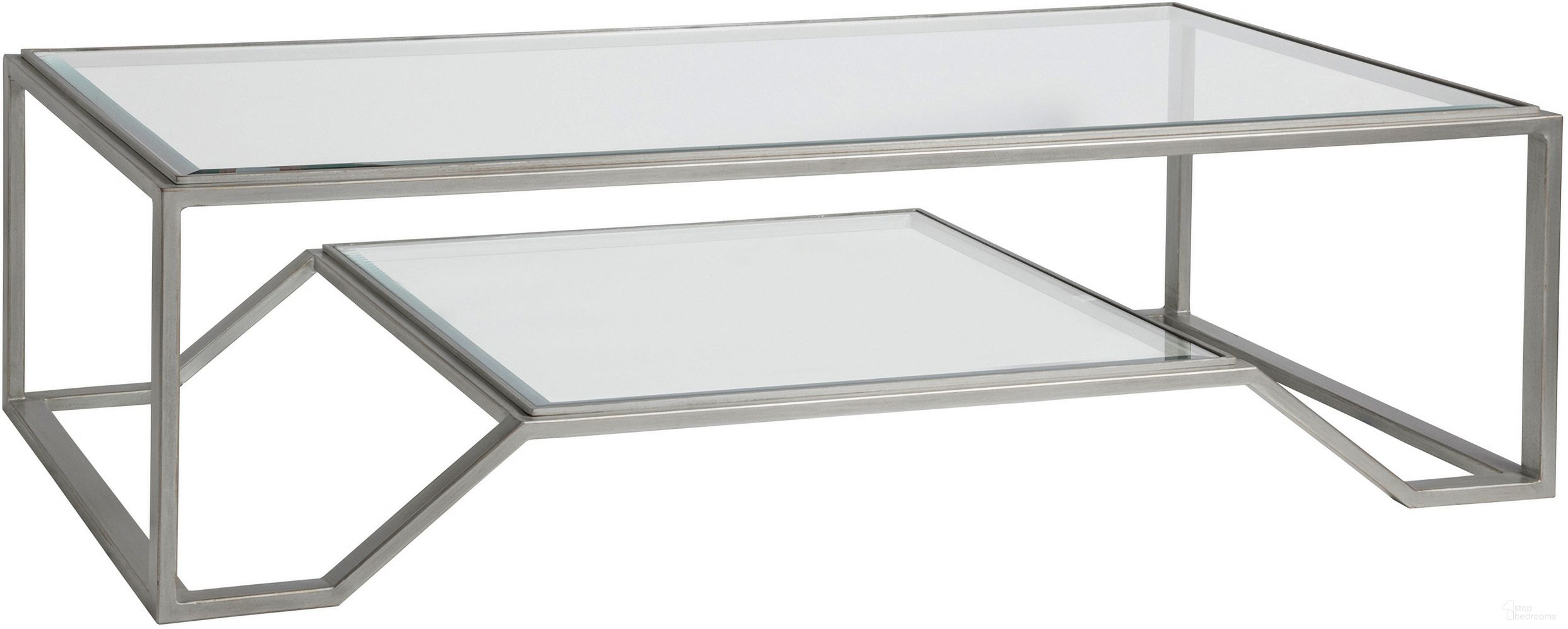The appearance of Metal Designs Byron Rectangular Cocktail Table In Argento designed by Artistica Home in the modern / contemporary interior design. This argento piece of furniture was selected by 1StopBedrooms from Metal Designs Collection to add a touch of cosiness and style into your home. Sku: 2230-945-46. Material: Metal.