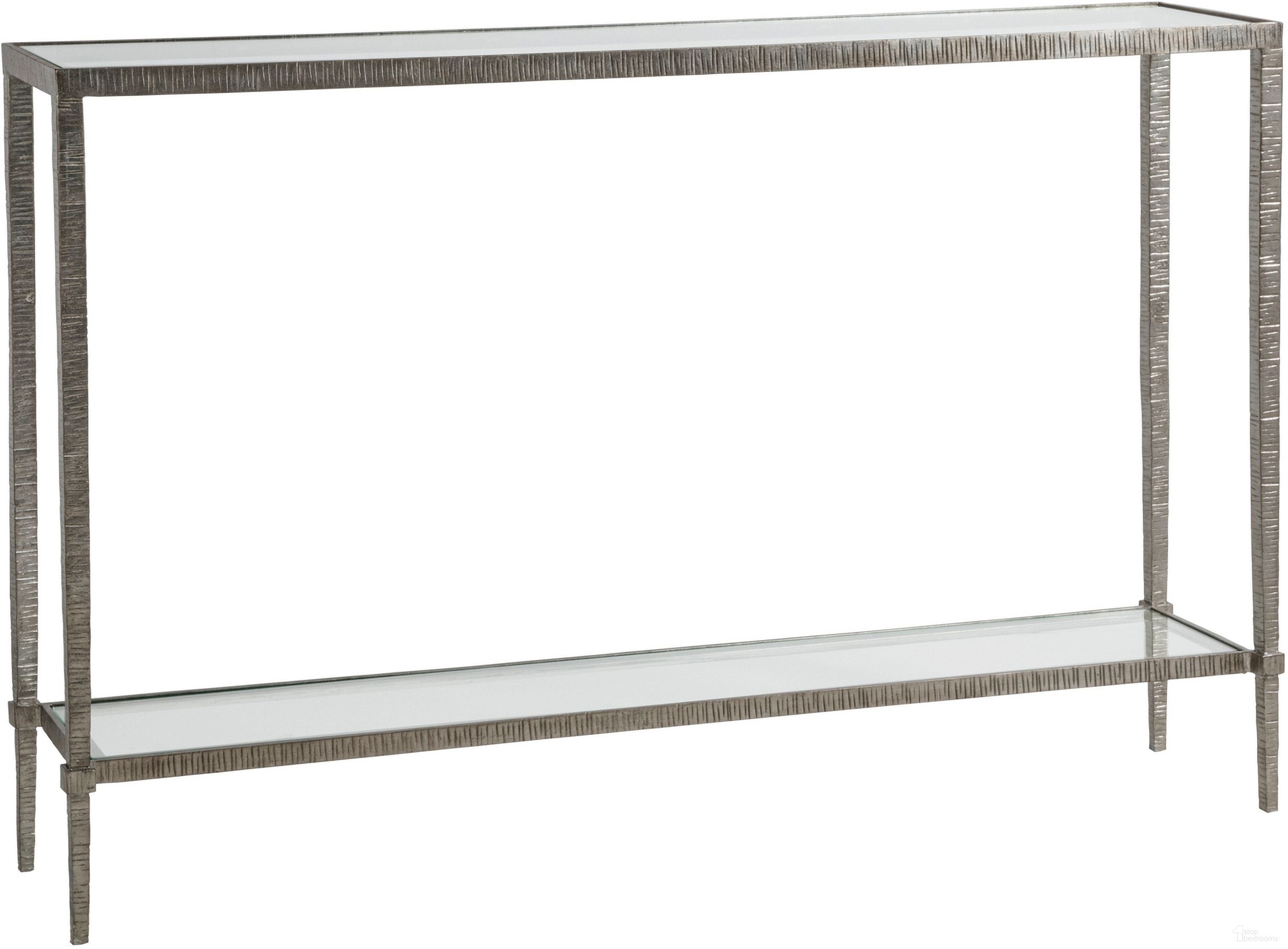 The appearance of Metal Designs Claret Console In Silver Leaf designed by Artistica Home in the traditional interior design. This silver leaf piece of furniture  was selected by 1StopBedrooms from Metal Designs Collection to add a touch of cosiness and style into your home. Sku: 2233-966-47. Material: Metal.