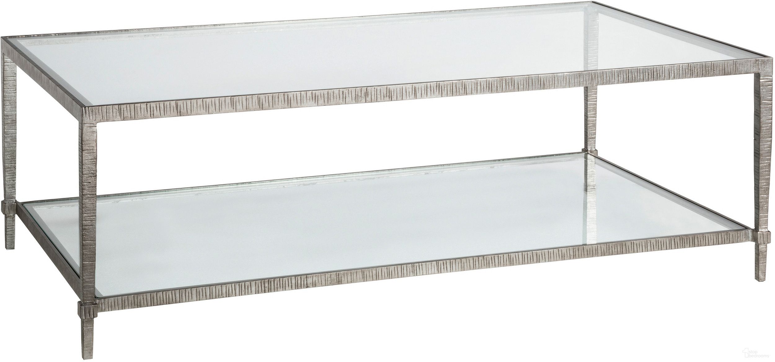The appearance of Metal Designs Claret Rectangular Cocktail Table In Silver Leaf designed by Artistica Home in the traditional interior design. This silver leaf piece of furniture  was selected by 1StopBedrooms from Metal Designs Collection to add a touch of cosiness and style into your home. Sku: 2233-945-47. Material: Metal.