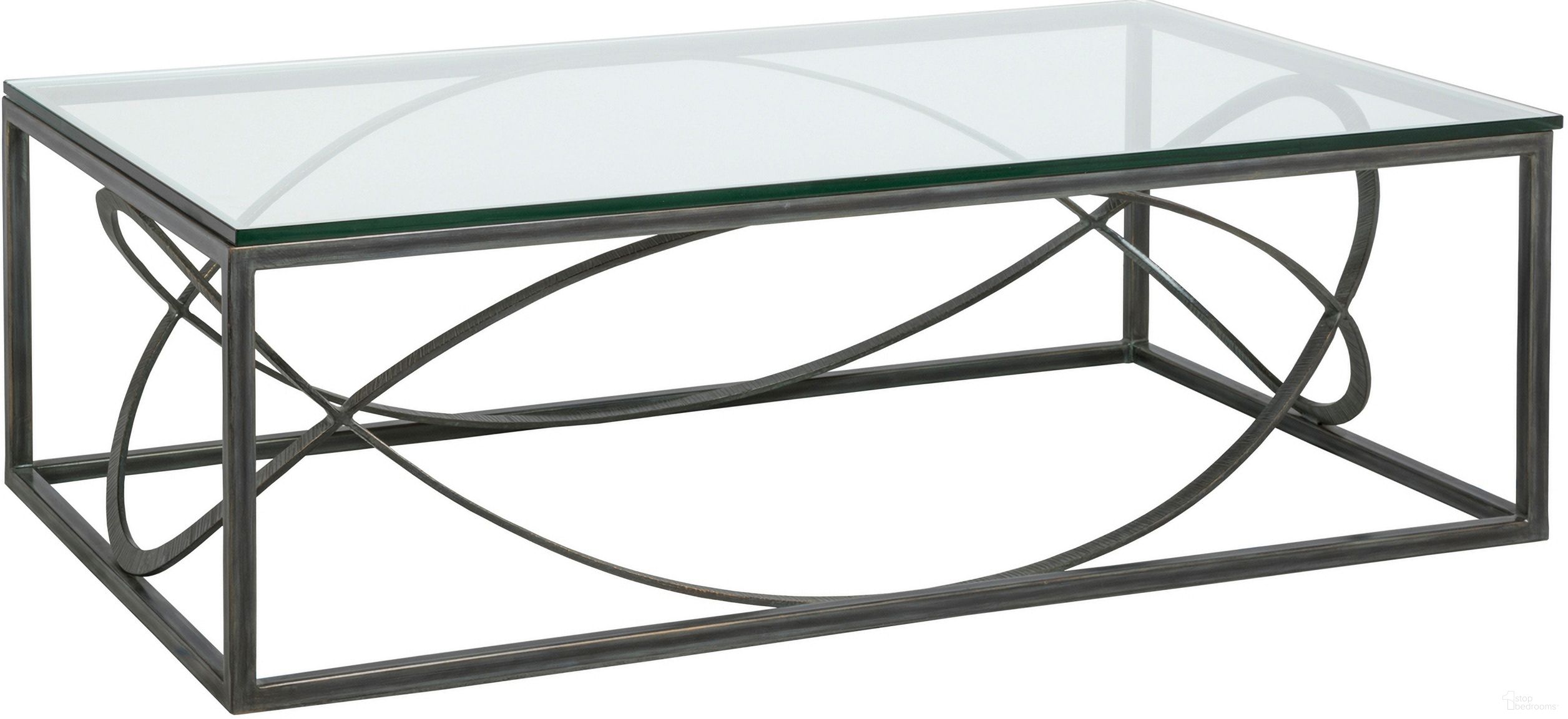 The appearance of Metal Designs Ellipse Rectangular Cocktail Table In St. Laurent designed by Artistica Home in the modern / contemporary interior design. This st. laurent piece of furniture  was selected by 1StopBedrooms from Metal Designs Collection to add a touch of cosiness and style into your home. Sku: 2234-945-44. Material: Metal.