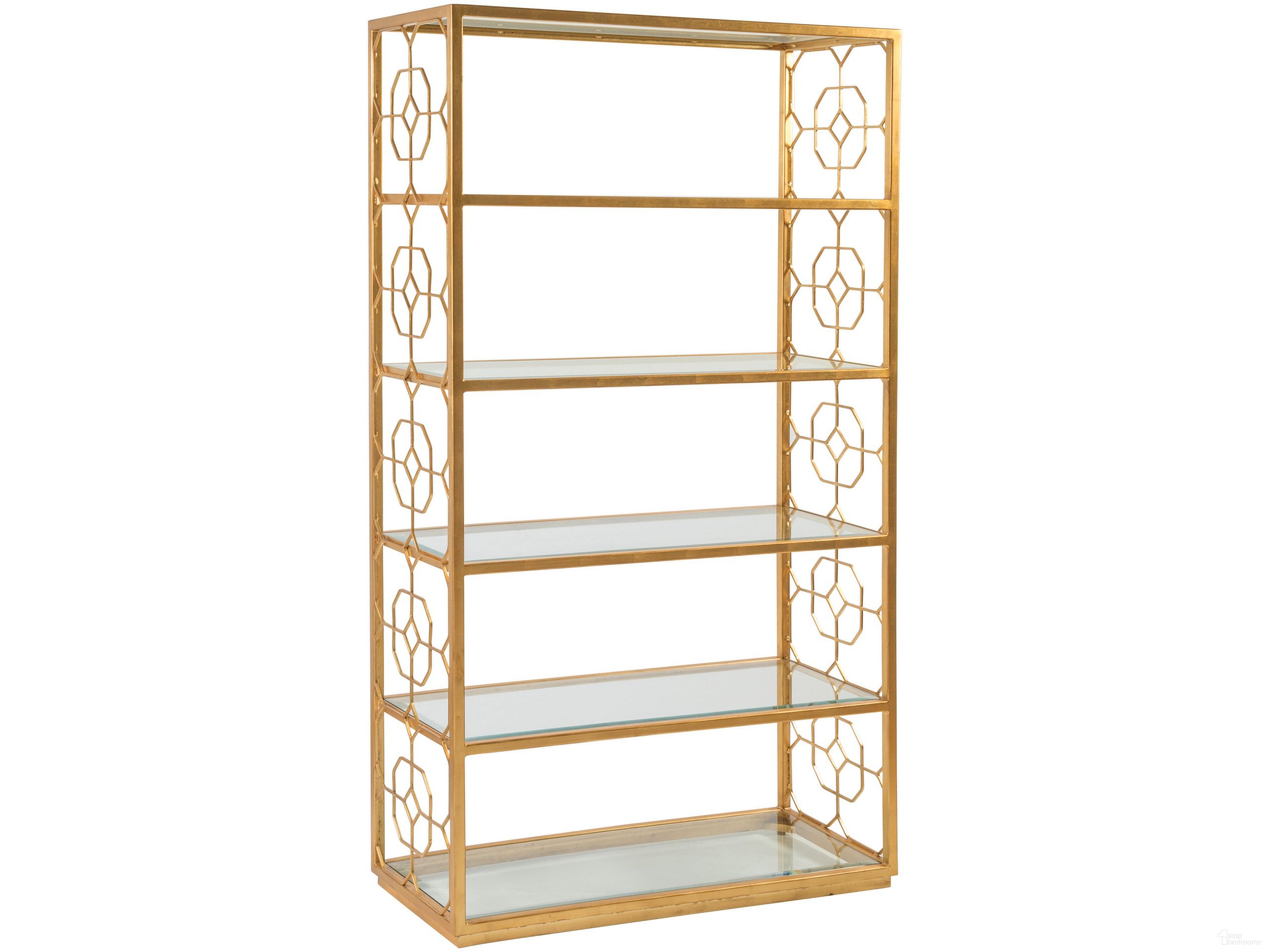 The appearance of Metal Designs Honeycomb Etagere In Gold designed by Artistica Home in the transitional interior design. This gold piece of furniture was selected by 1StopBedrooms from Metal Designs Collection to add a touch of cosiness and style into your home. Sku: 2056-991-48. Material: Metal.