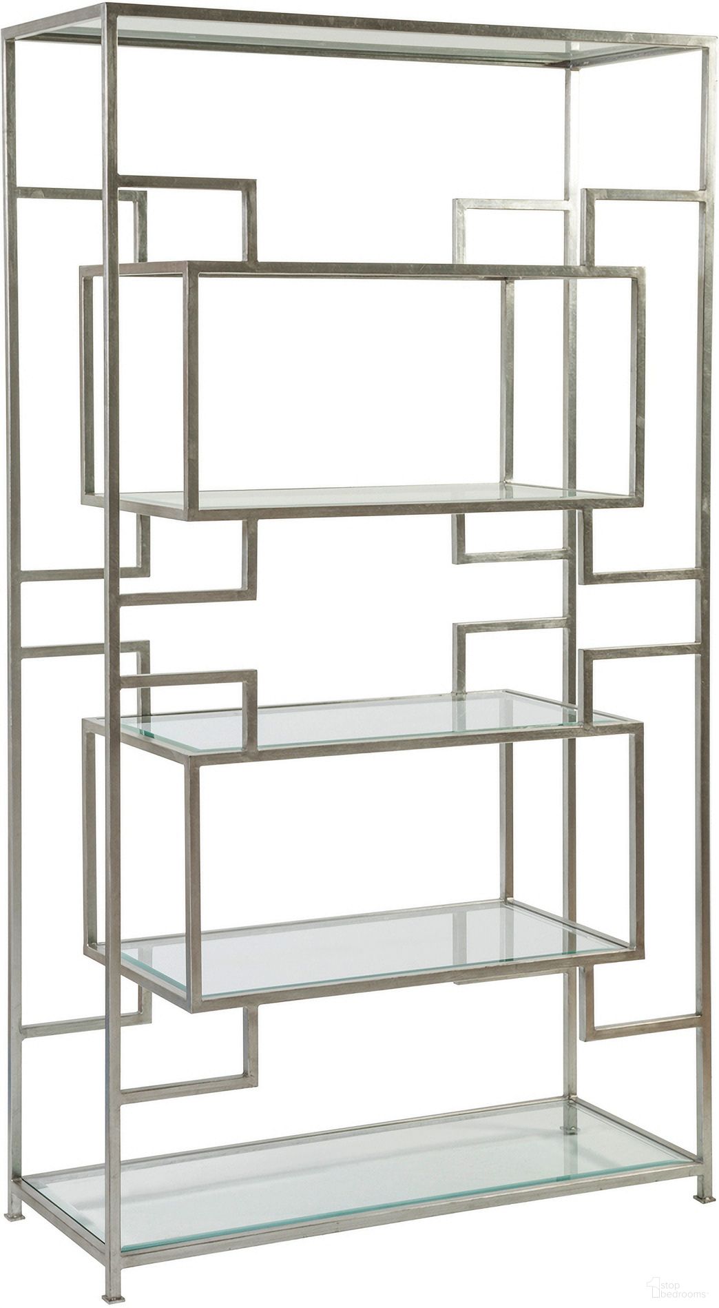 The appearance of Metal Designs Suspension Etagere In Silver Leaf designed by Artistica Home in the transitional interior design. This silver leaf piece of furniture was selected by 1StopBedrooms from Metal Designs Collection to add a touch of cosiness and style into your home. Sku: 2006-991-47. Material: Metal.