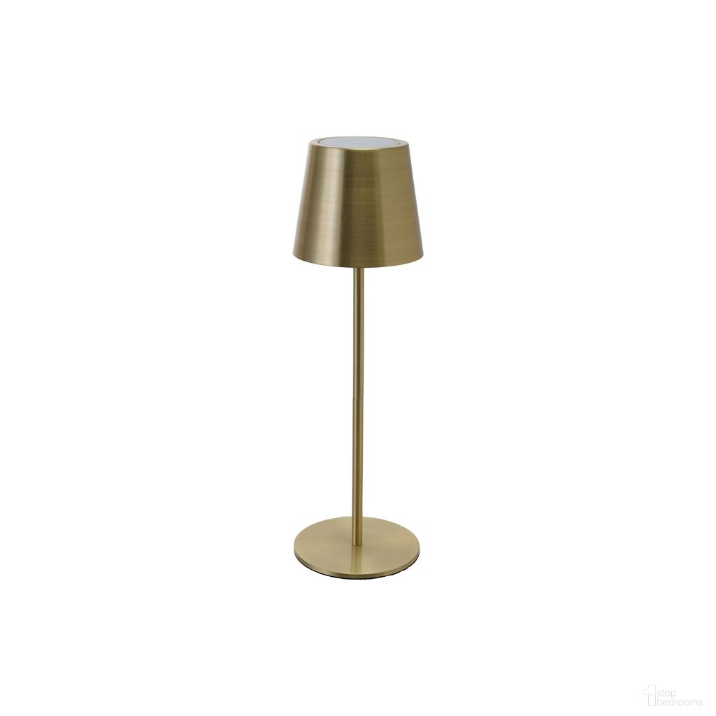 The appearance of Metal LED Rechargeable Table Lamp with Touch Sensor In Brushed Brass designed by Bloomingville in the modern / contemporary interior design. This brushed brass piece of furniture was selected by 1StopBedrooms from to add a touch of cosiness and style into your home. Sku: AH3750. Material: Iron.