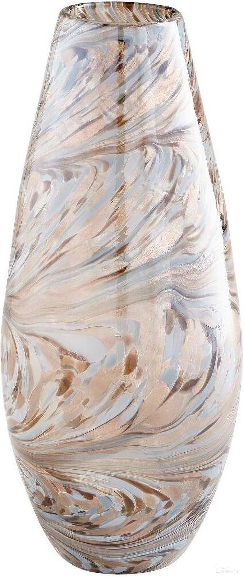 Metallic Sand Swirl Large Caravelas Vase