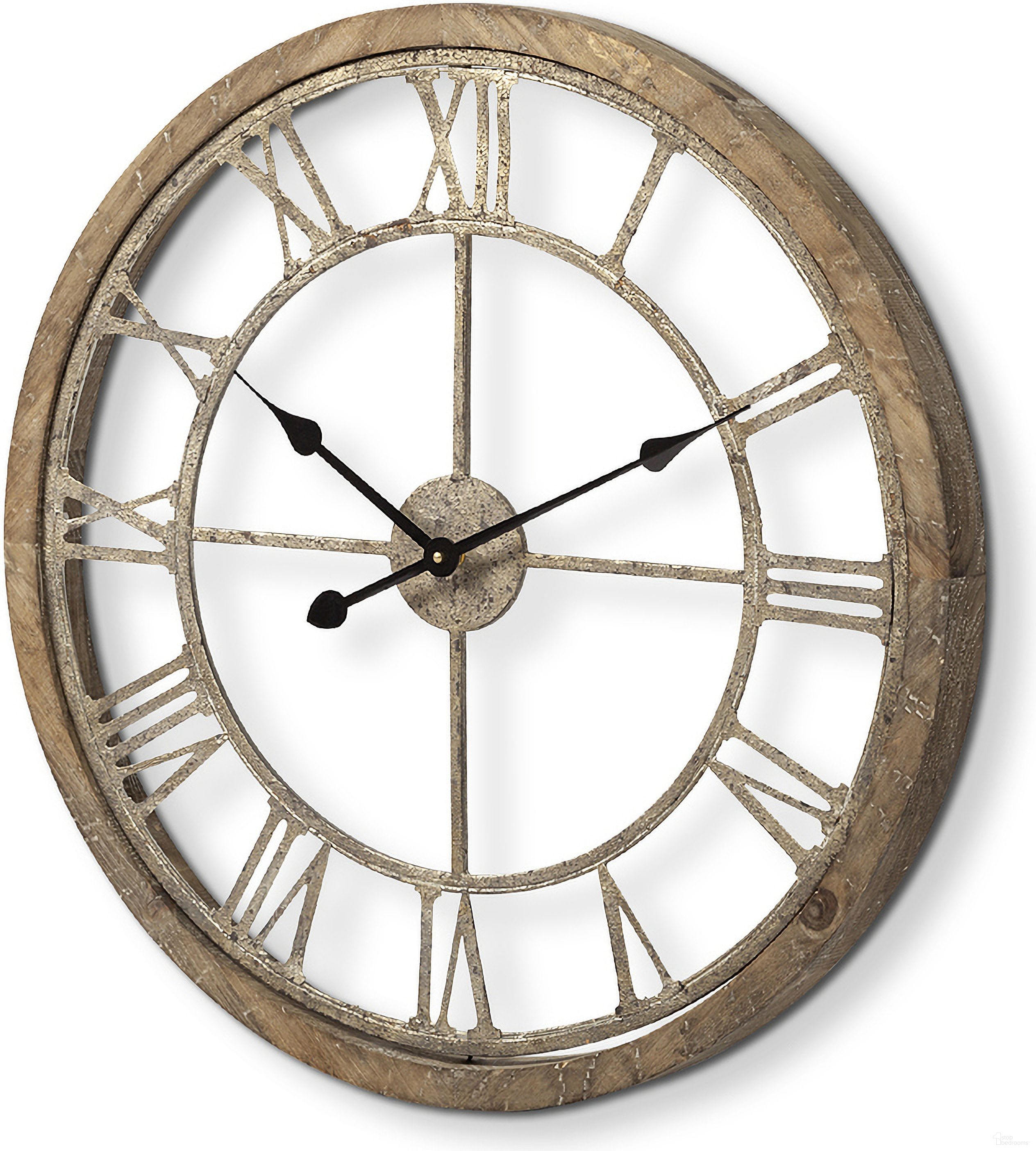 The appearance of Mething 25 Inch Wall Clock In Brown designed by Mercana in the modern / contemporary interior design. This brown piece of furniture was selected by 1StopBedrooms from Mething Collection to add a touch of cosiness and style into your home. Sku: 63080. Material: Wood.