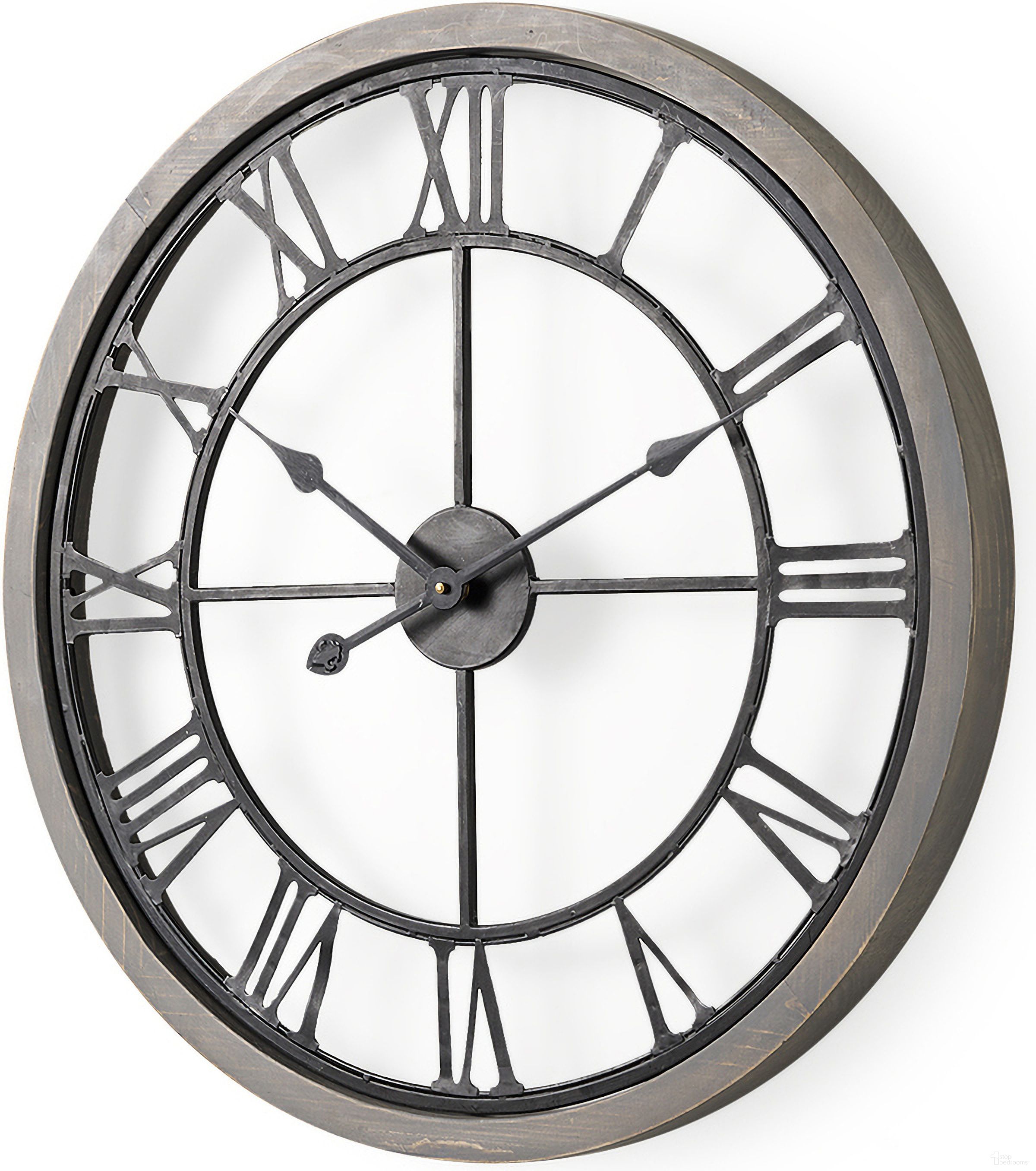 The appearance of Mething 25 Inch Wall Clock In Gray designed by Mercana in the modern / contemporary interior design. This gray piece of furniture was selected by 1StopBedrooms from Mething Collection to add a touch of cosiness and style into your home. Sku: 69347. Material: Wood.