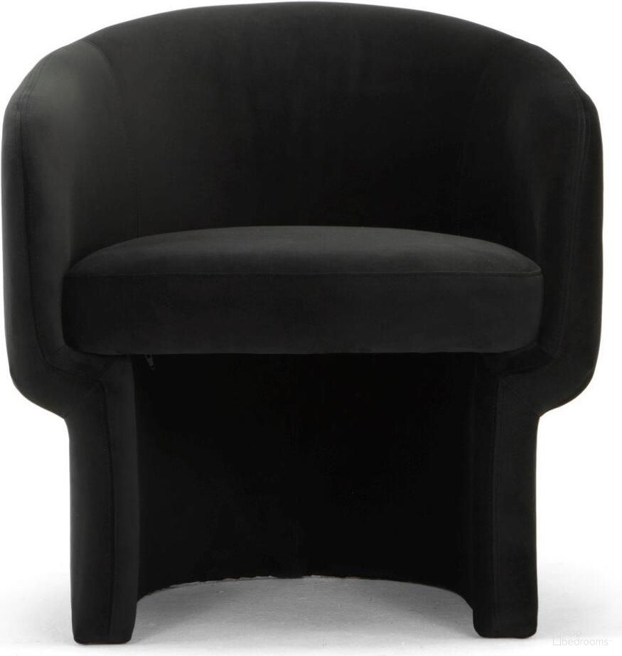 The appearance of Metro Jessie Accent Chair In Black Upholstery designed by Urbia in the modern / contemporary interior design. This black piece of furniture  was selected by 1StopBedrooms from Metro Collection to add a touch of cosiness and style into your home. Sku: VSD-JES-C-BLK. Material: Plywood.