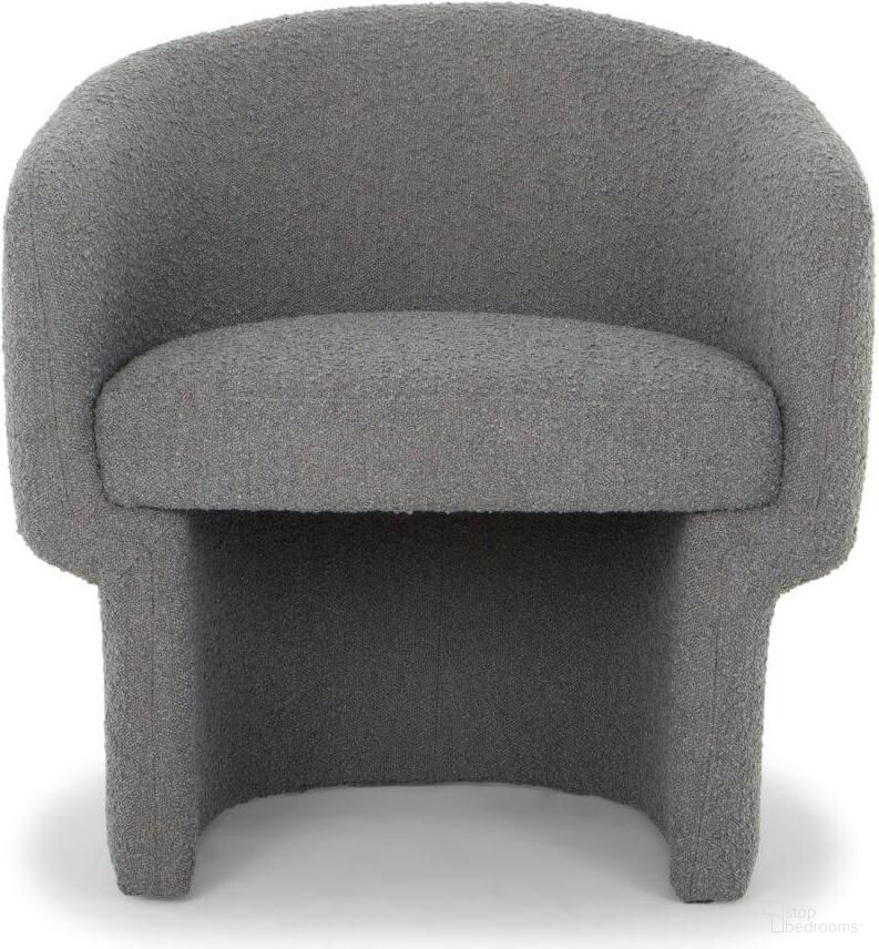 The appearance of Metro Jessie Accent Chair In Charcoal Boucle Upholstery designed by Urbia in the modern / contemporary interior design. This charcoal piece of furniture was selected by 1StopBedrooms from Metro Collection to add a touch of cosiness and style into your home. Sku: VSD-JES-C-CHAR. Material: Boucle.