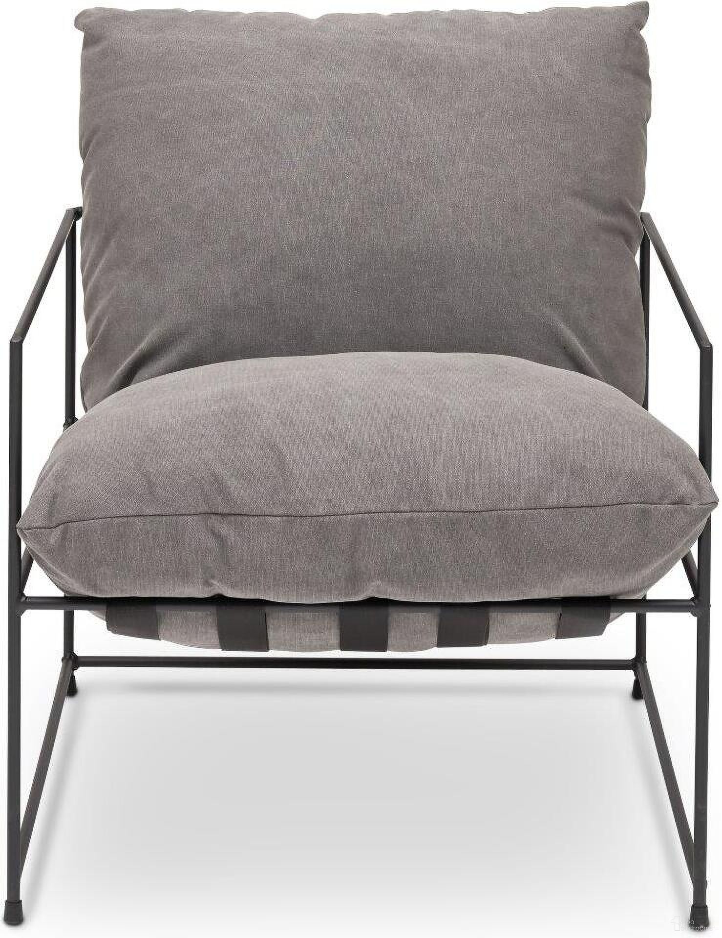 Metro Trent Accent Chair In Washed Grey Upholstery