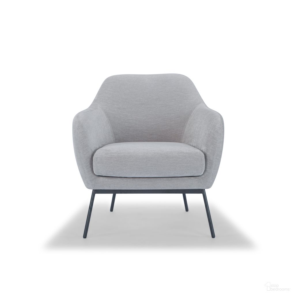 The appearance of Metro Zurich Accent Chair In Gray designed by Urbia in the modern / contemporary interior design. This gray piece of furniture  was selected by 1StopBedrooms from Metro Collection to add a touch of cosiness and style into your home. Sku: VF-ZURICH-452GMBLK. Material: Chenille.