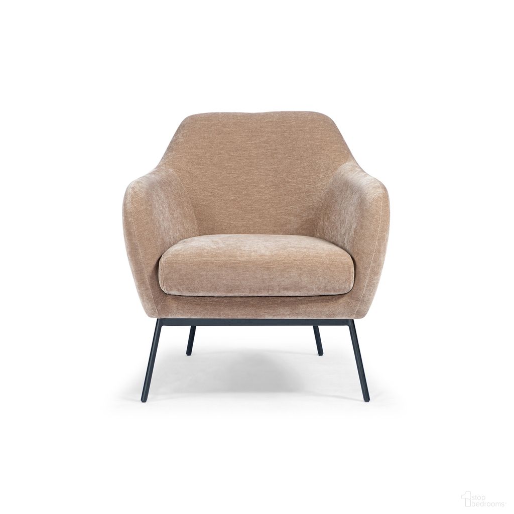 The appearance of Metro Zurich Acent Chair In Chocolate designed by Urbia in the modern / contemporary interior design. This chocolate piece of furniture was selected by 1StopBedrooms from Metro Collection to add a touch of cosiness and style into your home. Sku: VF-ZURICH-440CHBLK. Material: Chenille.