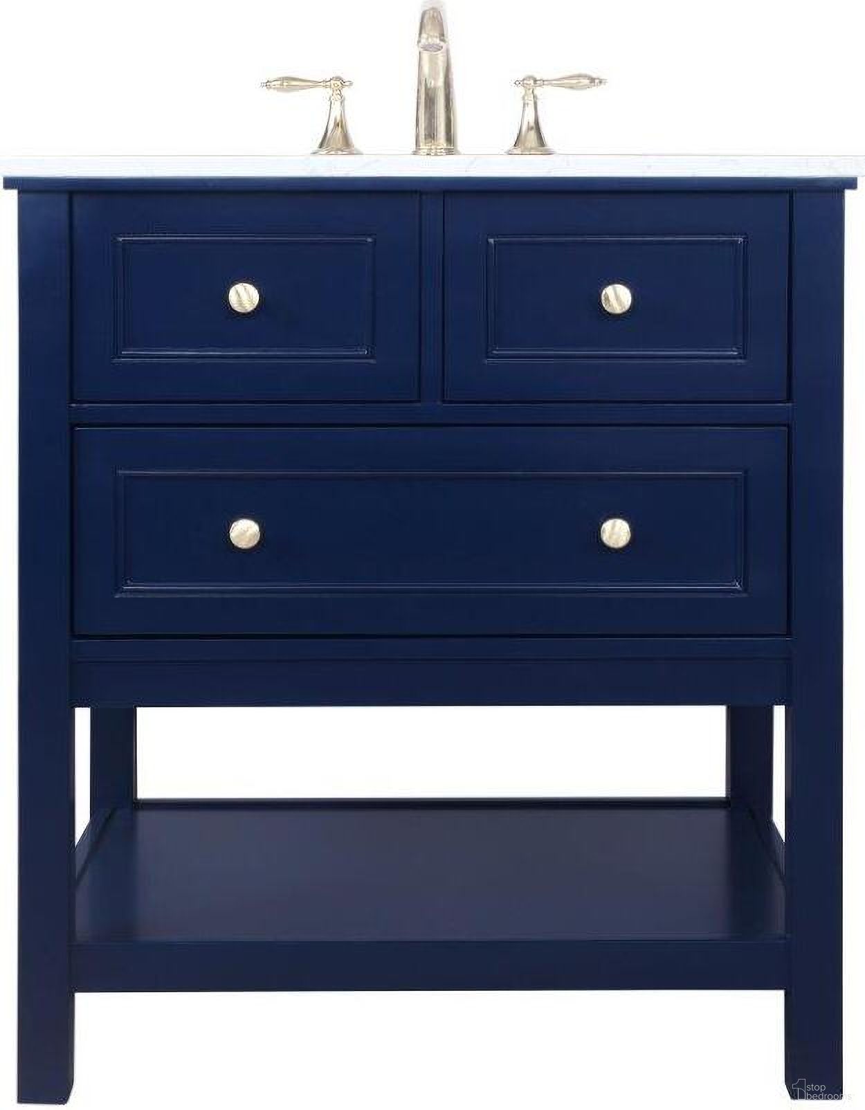 The appearance of Metropolis 30 Inch Single Bathroom Vanity In Blue designed by Elegant Lighting in the modern / contemporary interior design. This blue piece of furniture was selected by 1StopBedrooms from Metropolis Collection to add a touch of cosiness and style into your home. Sku: VF27030BL. Material: Wood.