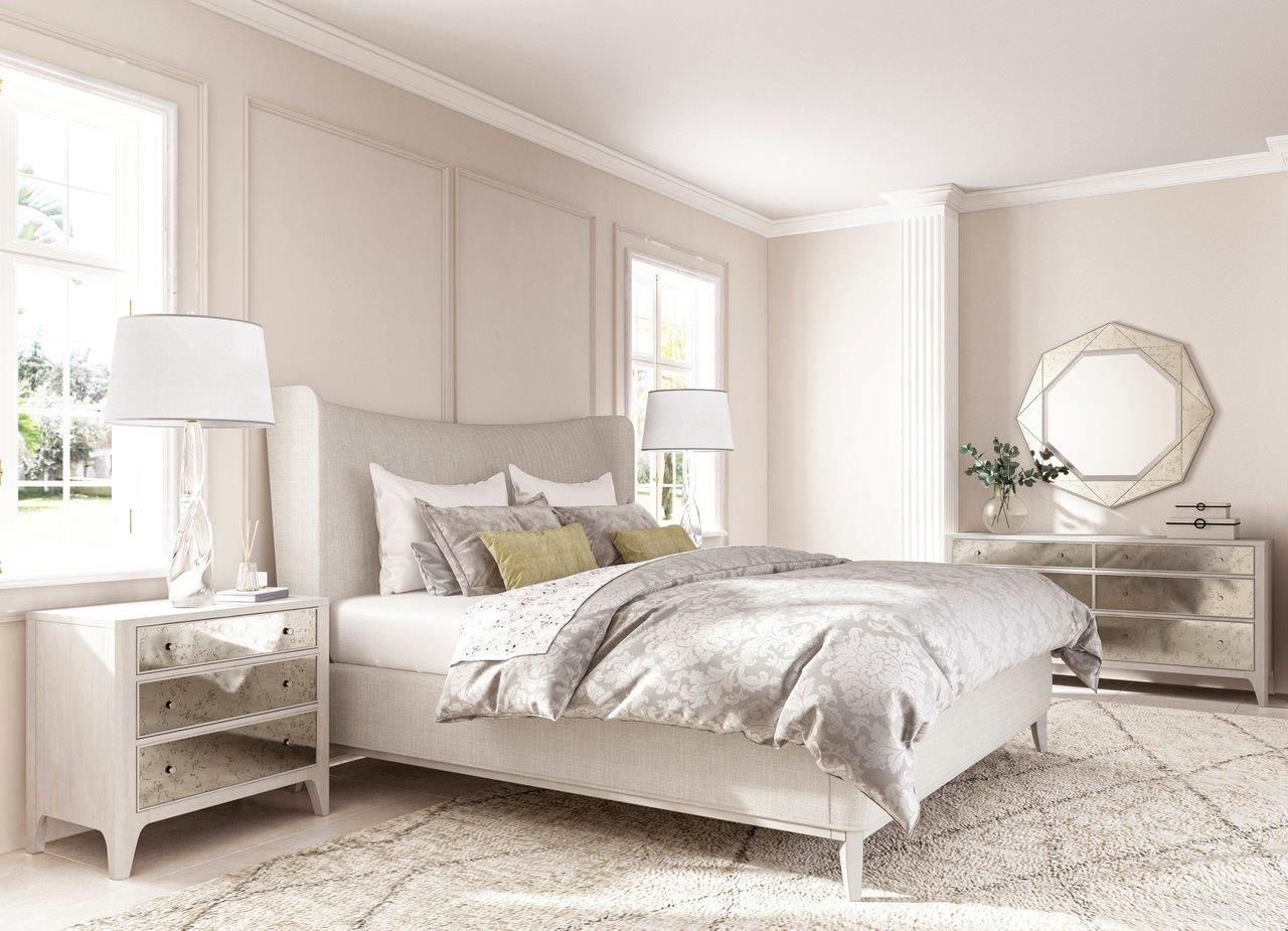 Mezzanine Bedroom Set In Light Gray