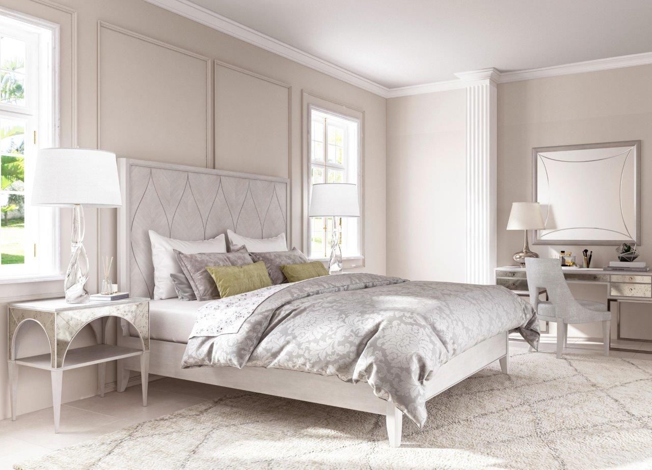 The appearance of Mezzanine Panel Bedroom Set In Light Gray designed by A.R.T. in the transitional interior design. This light gray piece of furniture was selected by 1StopBedrooms from Mezzanine Collection to add a touch of cosiness and style into your home. Sku: 325135-2249FB;325135-2249HB;325135-2249RS;325141-2249. Bed Type: Panel Bed. Bed Size: Queen. Material: Poplar.