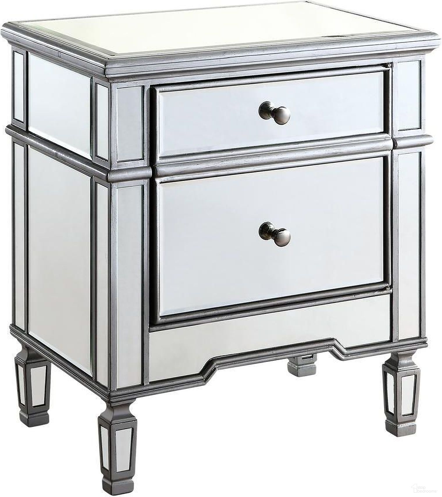 The appearance of Mf6 1016s Contempo 24" Hand Rubbed Antique Silver Cabinet designed by Elegant Lighting in the glam interior design. This silver piece of furniture was selected by 1StopBedrooms from Contempo Collection to add a touch of cosiness and style into your home. Sku: MF6-1016S. Material: MDF.