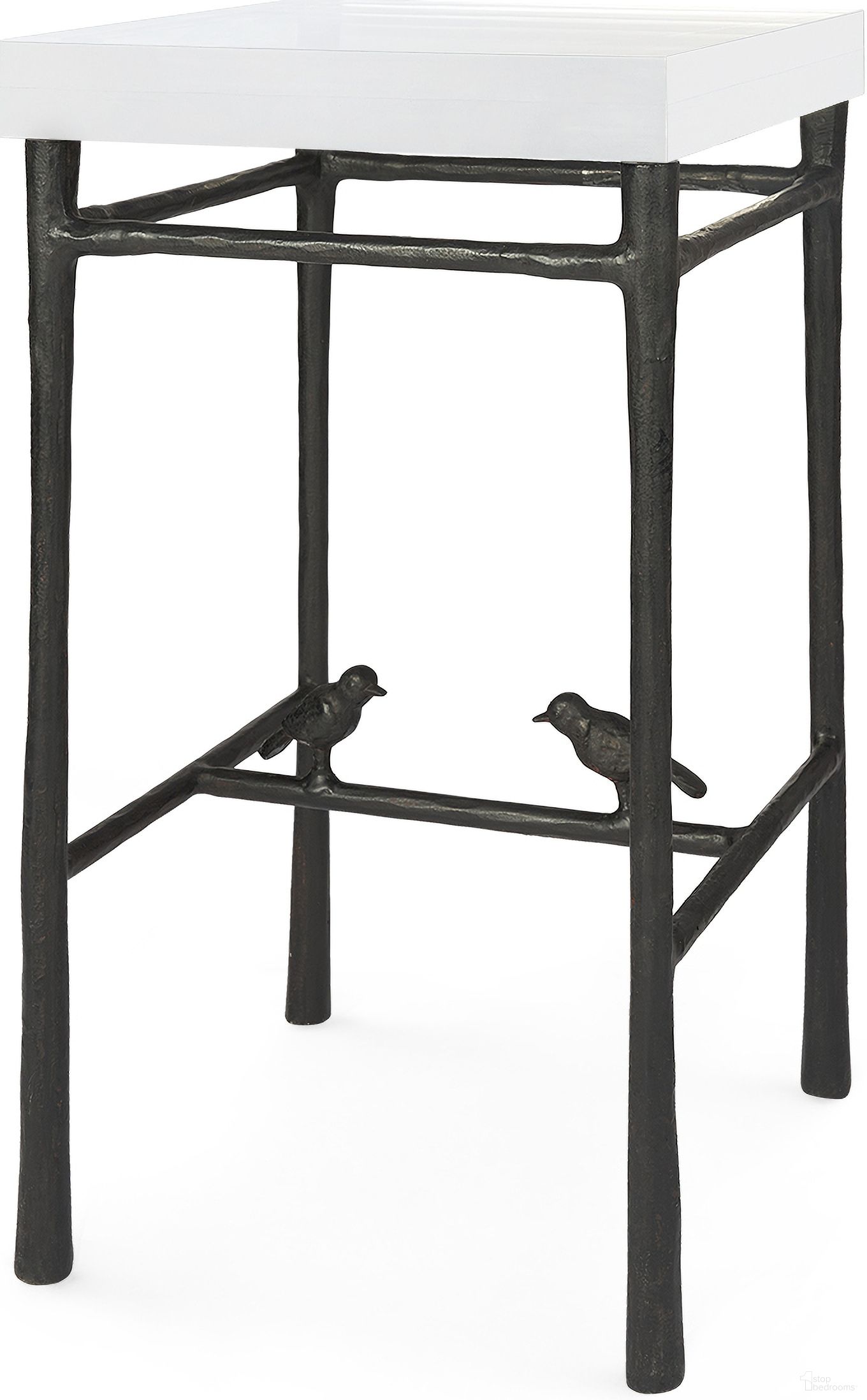 Mia Accent Table In Blackened Bronze
