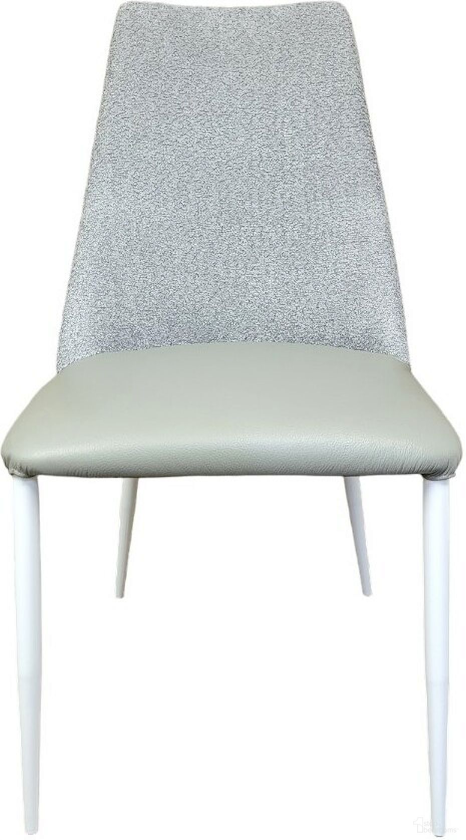 The appearance of Mia Leather and Cotton Dining Chair In Gray designed by Casabianca Home in the modern / contemporary interior design. This gray piece of furniture was selected by 1StopBedrooms from Mia Collection to add a touch of cosiness and style into your home. Sku: TC-I205-GR. Material: Leather. Chair Type: Side Chair.