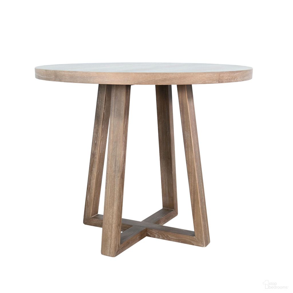 The appearance of Mia Round Counter Height Table In Wheat designed by Sunny Designs in the modern / contemporary interior design. This wheat piece of furniture  was selected by 1StopBedrooms from Mia Collection to add a touch of cosiness and style into your home. Sku: 1212WE. Table Base Style: Trestle. Table Top Shape: Round. Size: 44". Material: Solid Wood.