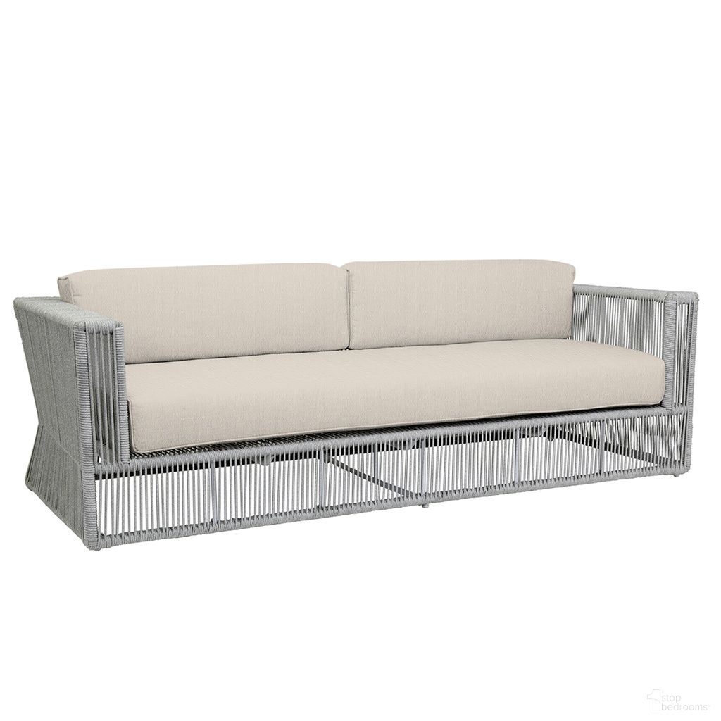 The appearance of Miami Sofa in Echo Ash designed by Sunset West in the modern / contemporary interior design. This echo ash piece of furniture  was selected by 1StopBedrooms from Miami Collection to add a touch of cosiness and style into your home. Sku: SW4401-23-EASH-STKIT. Material: Olefin Rope.