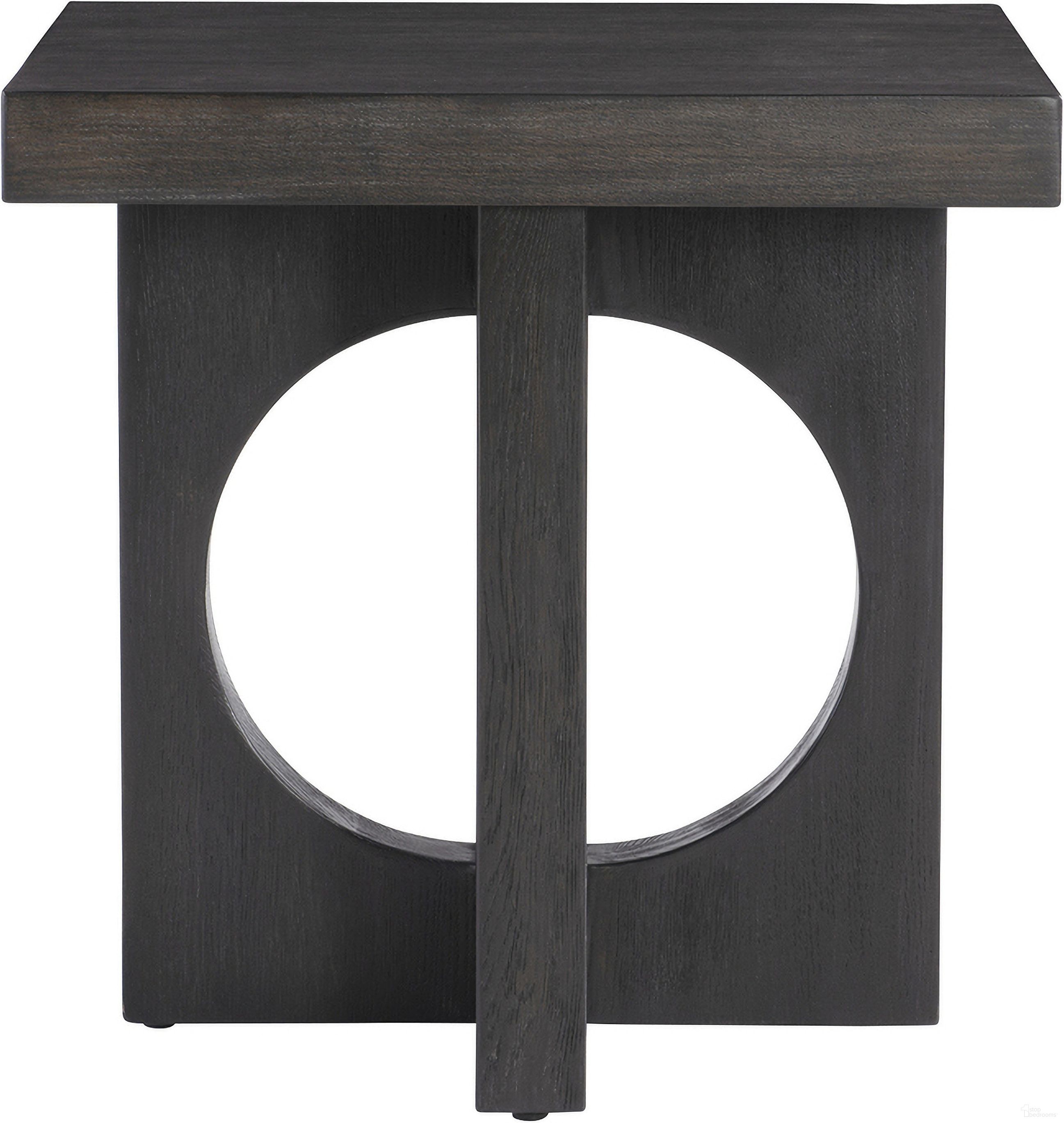 The appearance of Micah Side Table designed by Bernhardt in the modern / contemporary interior design. This black truffle piece of furniture  was selected by 1StopBedrooms from Micah Collection to add a touch of cosiness and style into your home. Sku: 557121. Material: Wood.