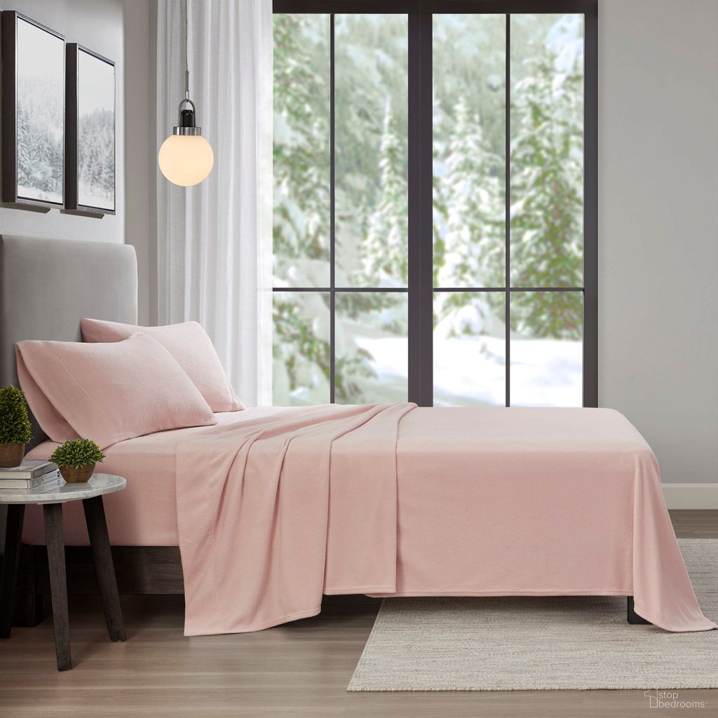 The appearance of Micro Fleece 3 Piece Twin XL Sheet Set In Blush designed by Olliix in the transitional interior design. This blush piece of furniture  was selected by 1StopBedrooms from Micro Fleece Collection to add a touch of cosiness and style into your home. Sku: TN20-0523. Material: Polyester. Bed Size: Twin XL.