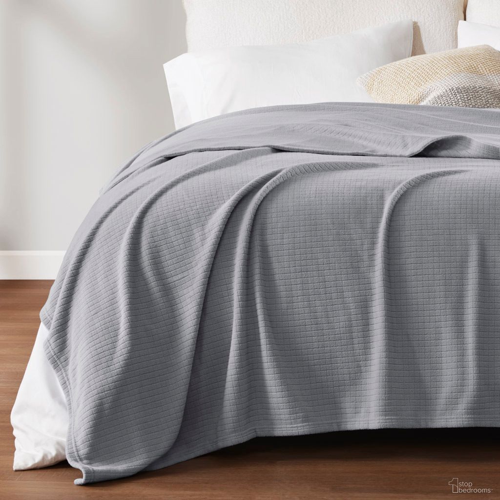 Microfleece Twin Blanket In Grey