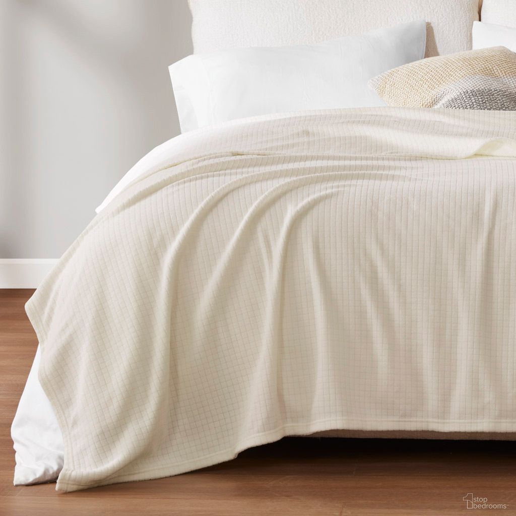 Microfleece Twin Blanket In Taupe