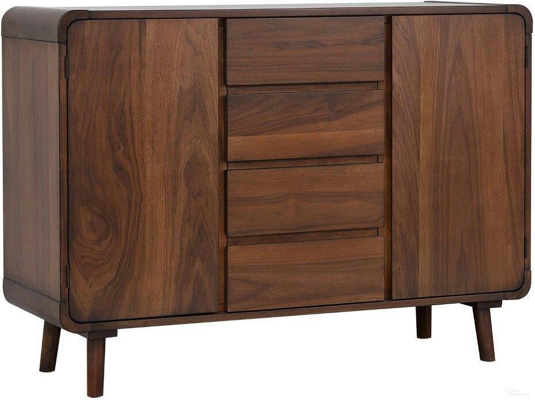 The appearance of Mid Century 2 Cabinets Server designed by Sunset Trading in the modern / contemporary interior design. This danish walnut piece of furniture was selected by 1StopBedrooms from Mid Century Collection to add a touch of cosiness and style into your home. Sku: DLU-MC-SR. Material: Wood.