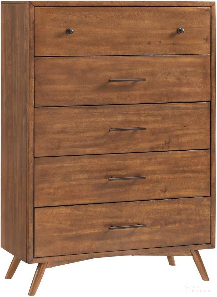 The appearance of MidCentury Modern Chest In Cinnamon designed by Martin Svensson Home in the modern / contemporary interior design. This cinnamon piece of furniture  was selected by 1StopBedrooms from Mid Century Modern Collection to add a touch of cosiness and style into your home. Sku: 6808825. Material: Wood.