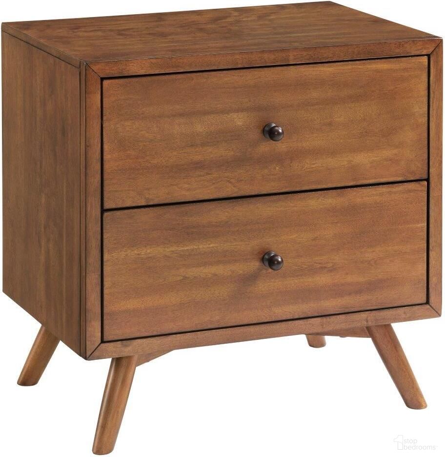 The appearance of MidCentury Modern Nightstand In Cinnamon designed by Martin Svensson Home in the modern / contemporary interior design. This cinnamon piece of furniture  was selected by 1StopBedrooms from Mid Century Modern Collection to add a touch of cosiness and style into your home. Sku: 6808822. Material: Wood.