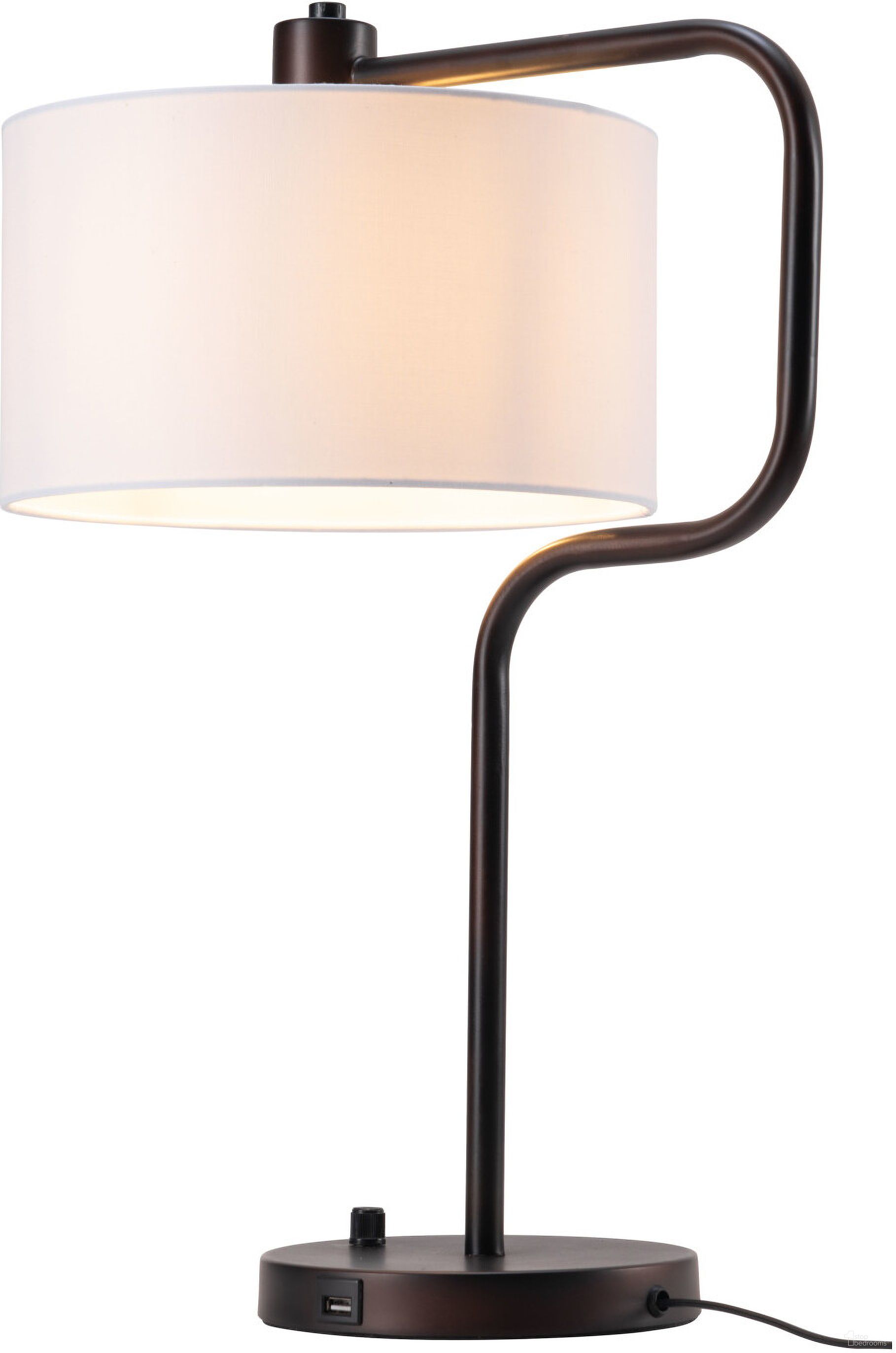 Middlemist Table Lamp In White
