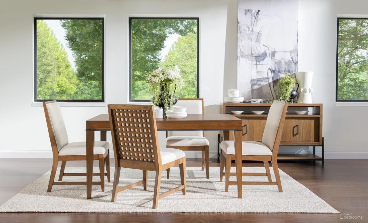 The appearance of Midland Rectangular Dining Room Set In Warm Amber designed by Legacy Classic in the modern / contemporary interior design. This warm amber piece of furniture  was selected by 1StopBedrooms from Midland Collection to add a touch of cosiness and style into your home. Sku: 2172-621;2172-140. Table Top Shape: Rectangular. Material: Hardwood. Size: 60.5" x 40.5".