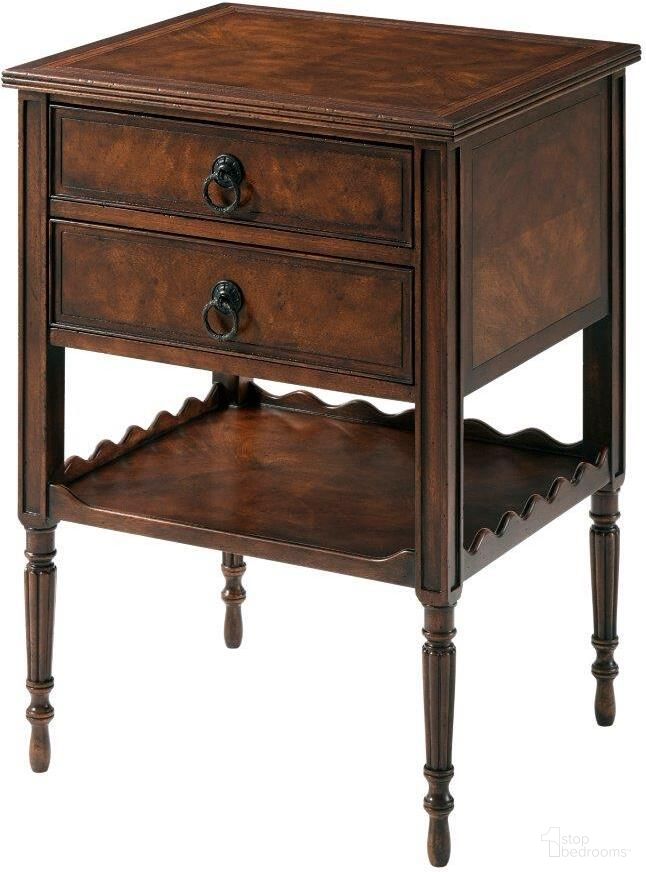 The appearance of Midnight In 1850 Accent Table designed by Theodore Alexander in the transitional interior design. This  piece of furniture  was selected by 1StopBedrooms from Brooksby Collection to add a touch of cosiness and style into your home. Sku: 5005-774. Material: Wood.