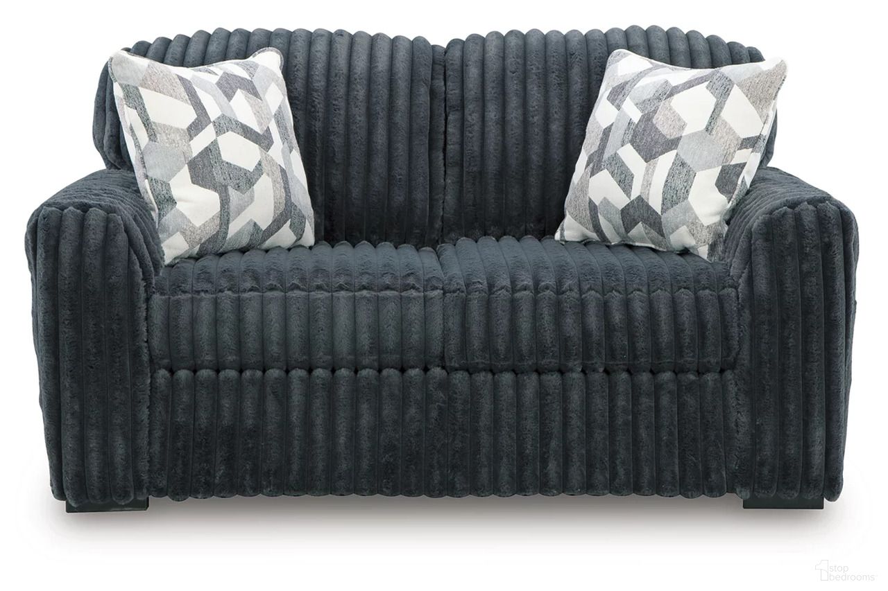 The appearance of Midnight-Madness Loveseat In Gunmetal designed by Signature Design by Ashley in the modern / contemporary interior design. This gunmetal piece of furniture was selected by 1StopBedrooms from Midnight-Madness Collection to add a touch of cosiness and style into your home. Sku: 9810535. Material: Polyester.