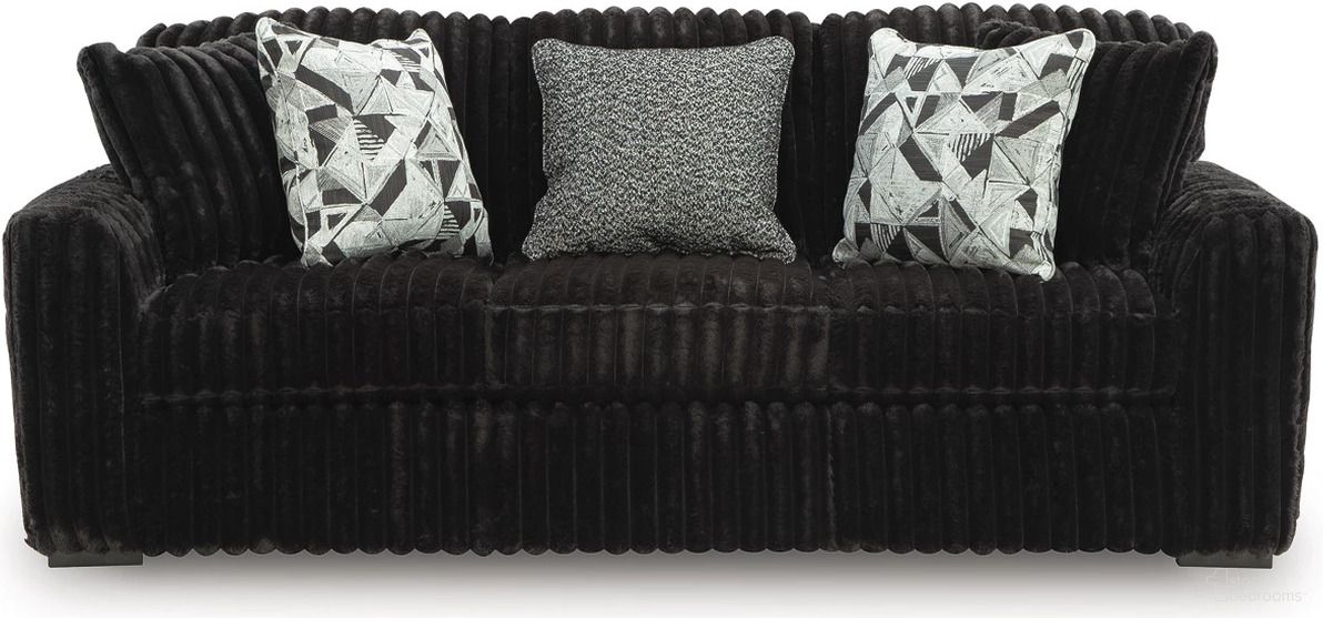 The appearance of Midnight-Madness Sofa In Onyx designed by Signature Design by Ashley in the modern / contemporary interior design. This onyx piece of furniture was selected by 1StopBedrooms from Midnight-Madness Collection to add a touch of cosiness and style into your home. Sku: 9810338. Material: Polyester.