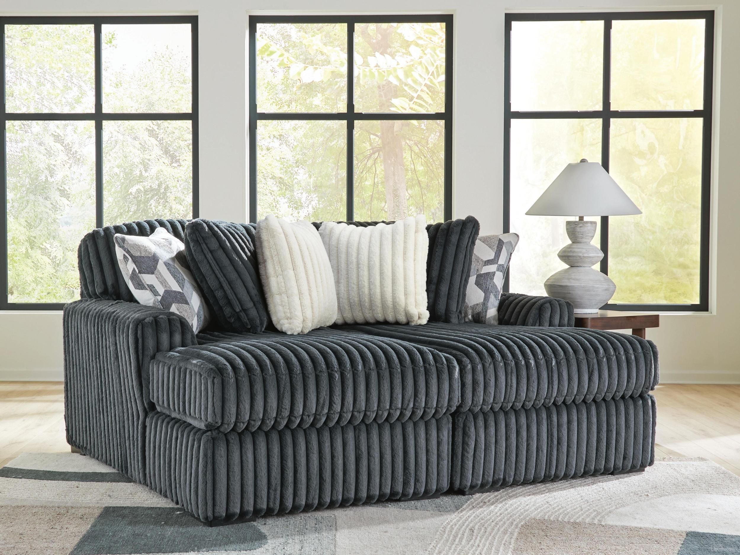 Midnight-Madness Super Chaise In Gunmetal