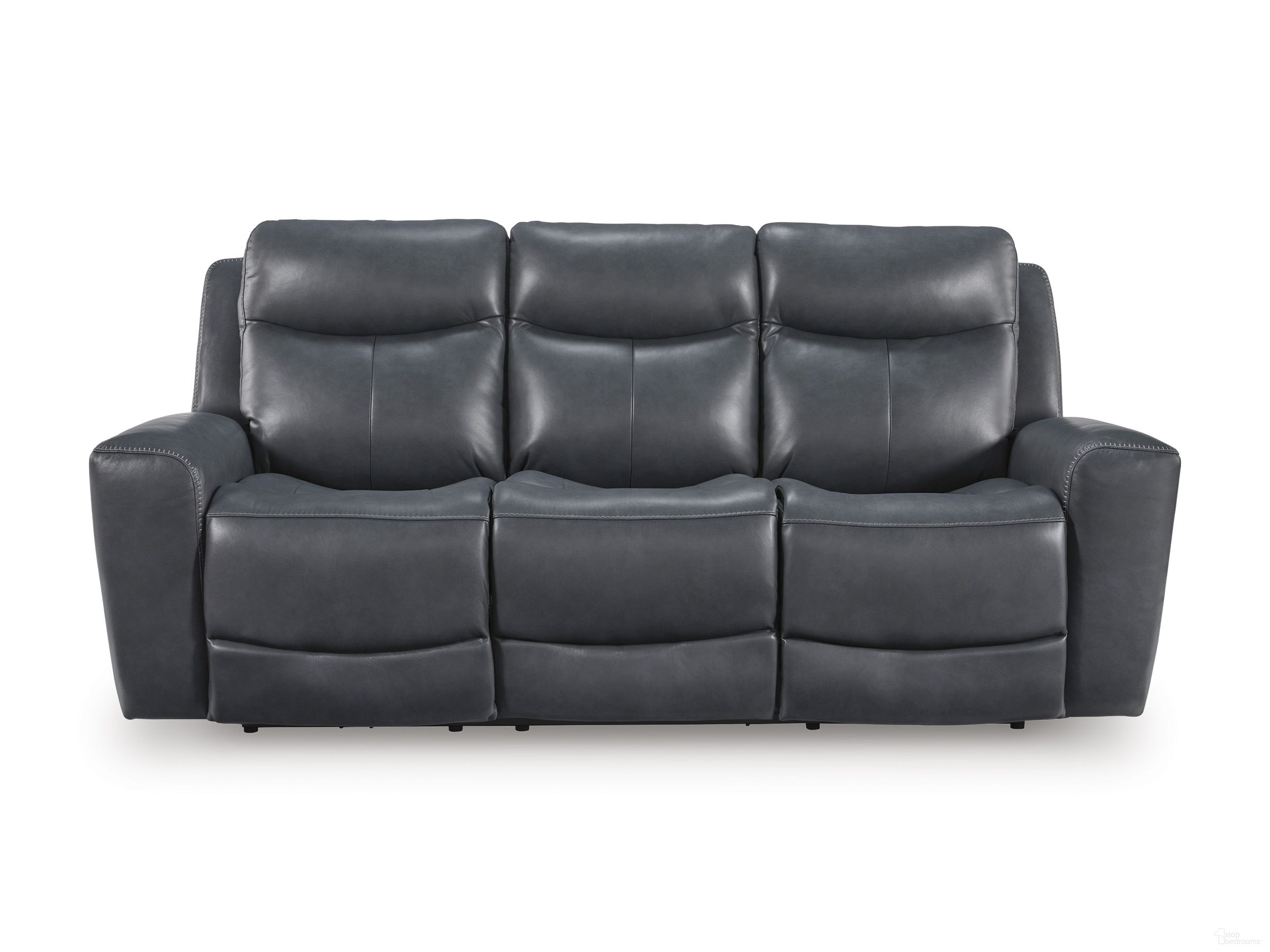 The appearance of Mighty Moves Power Reclining Sofa In Admiral designed by Signature Design by Ashley in the modern / contemporary interior design. This admiral piece of furniture was selected by 1StopBedrooms from Mighty Moves Collection to add a touch of cosiness and style into your home. Sku: NCU1210015. Material: Leather Match.