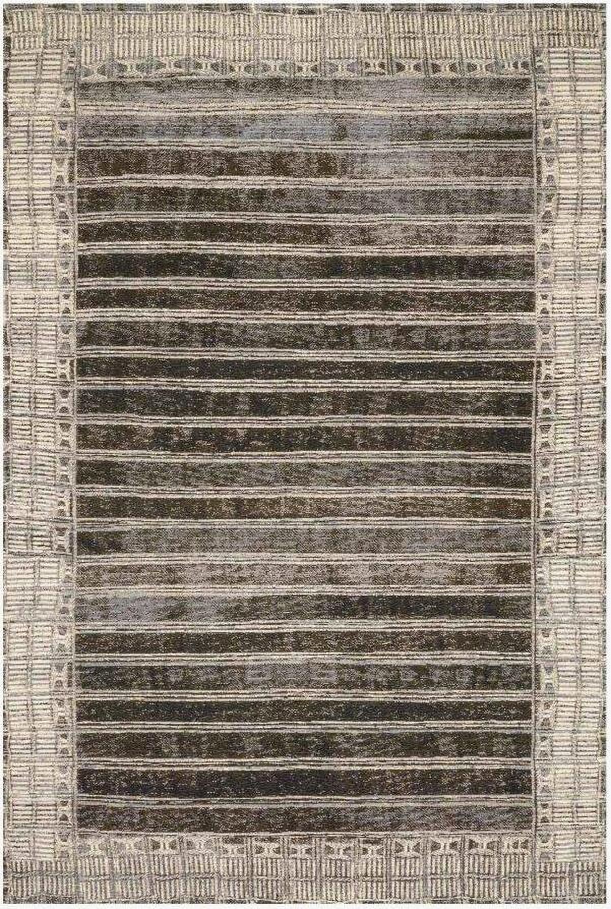 The appearance of Mika Charcoal/Ivory 6'7" x 9'4" Rug designed by Loloi Rugs in the transitional interior design. This charcoal and ivory piece of furniture was selected by 1StopBedrooms from Mika Collection to add a touch of cosiness and style into your home. Sku: MIKAMIK-07CCIV6794. Material: Polypropylene.
