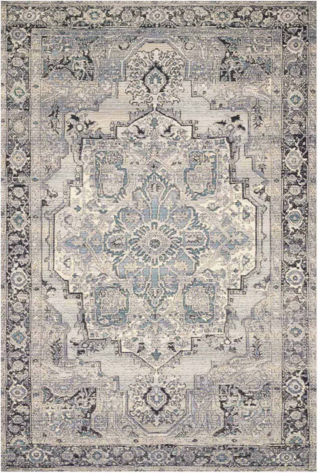 Mika Grey/Blue 5'3" x 7'8" Rug