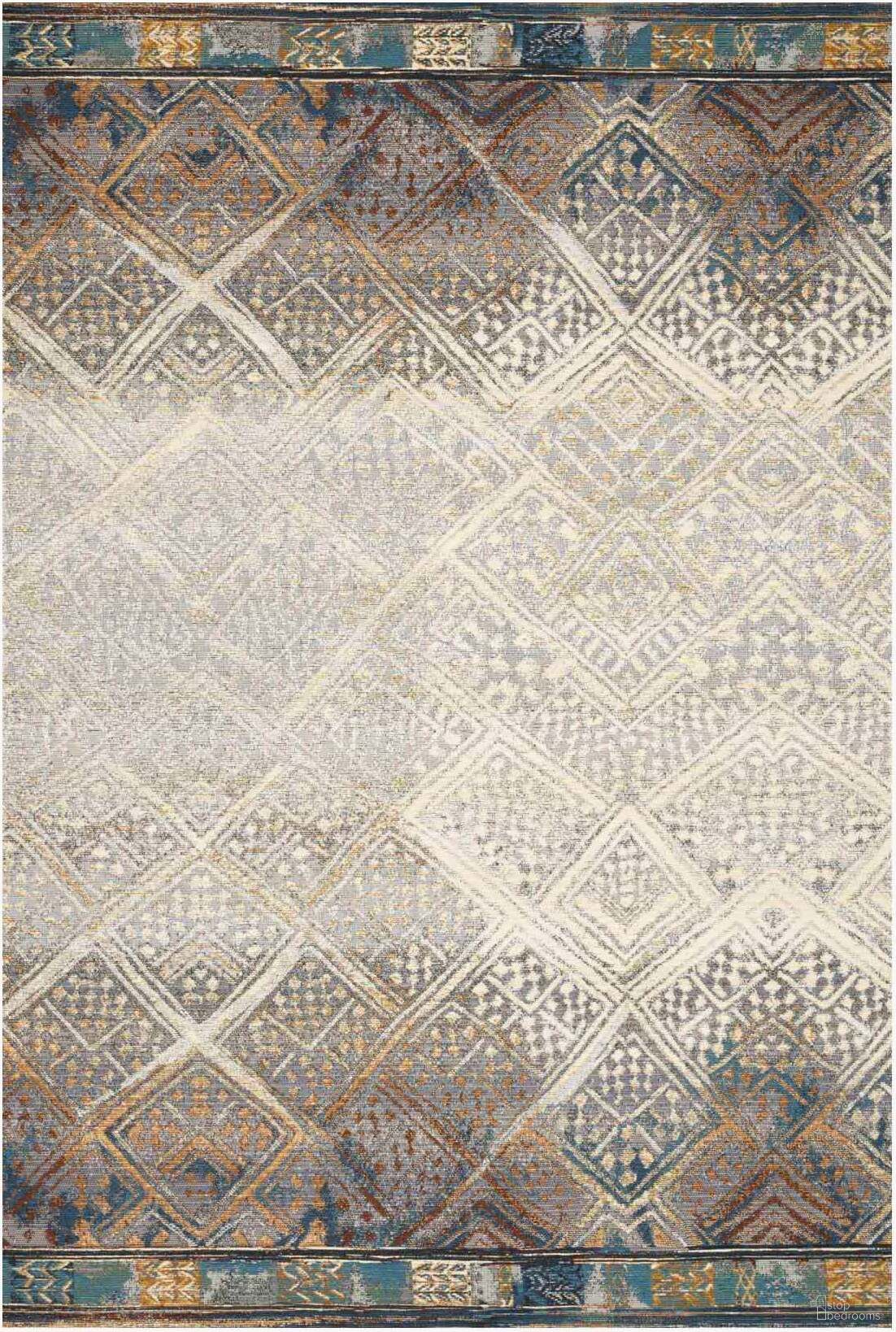 The appearance of Mika Ivory/Mediterranean 2'5" x 11'2" Rug designed by Loloi Rugs in the transitional interior design. This ivory and mediterranean piece of furniture was selected by 1StopBedrooms from Mika Collection to add a touch of cosiness and style into your home. Sku: MIKAMIK-02IVMY25B2. Material: Polypropylene.