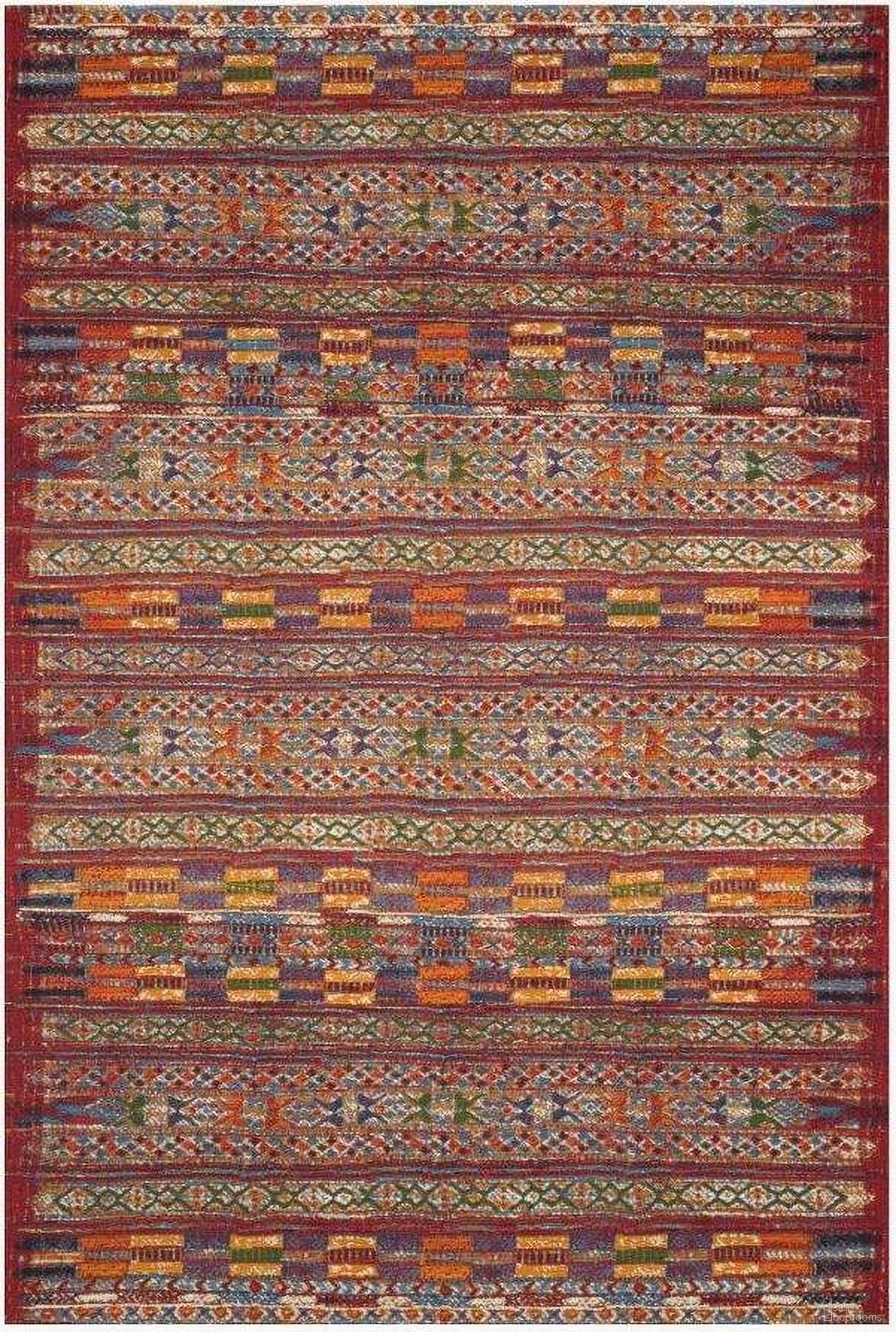 Mika Red/Multi 3'11" x 5'11" Rug