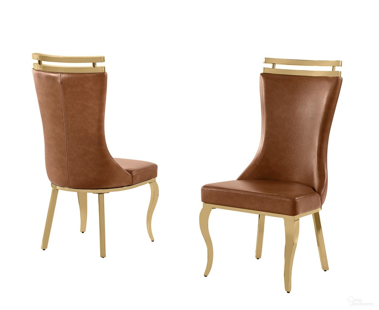 The appearance of Mike Leathaire Upholstered Dining Chair Set of 2 in Toffee designed by Best Quality Furniture in the glam interior design. This toffee piece of furniture was selected by 1StopBedrooms from Mike Collection to add a touch of cosiness and style into your home. Sku: SC212. Chair Type: Side Chair. Material: Leathaire Fabric.