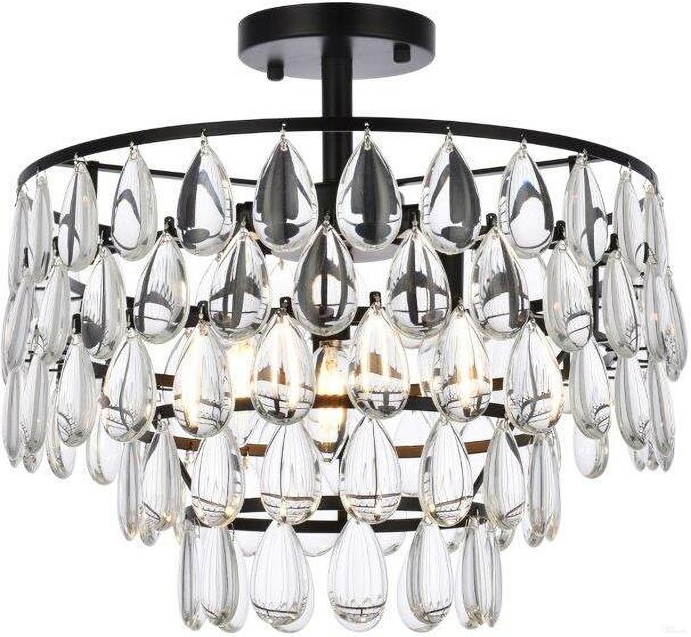 Mila 16 Inch Flush Mount In Black