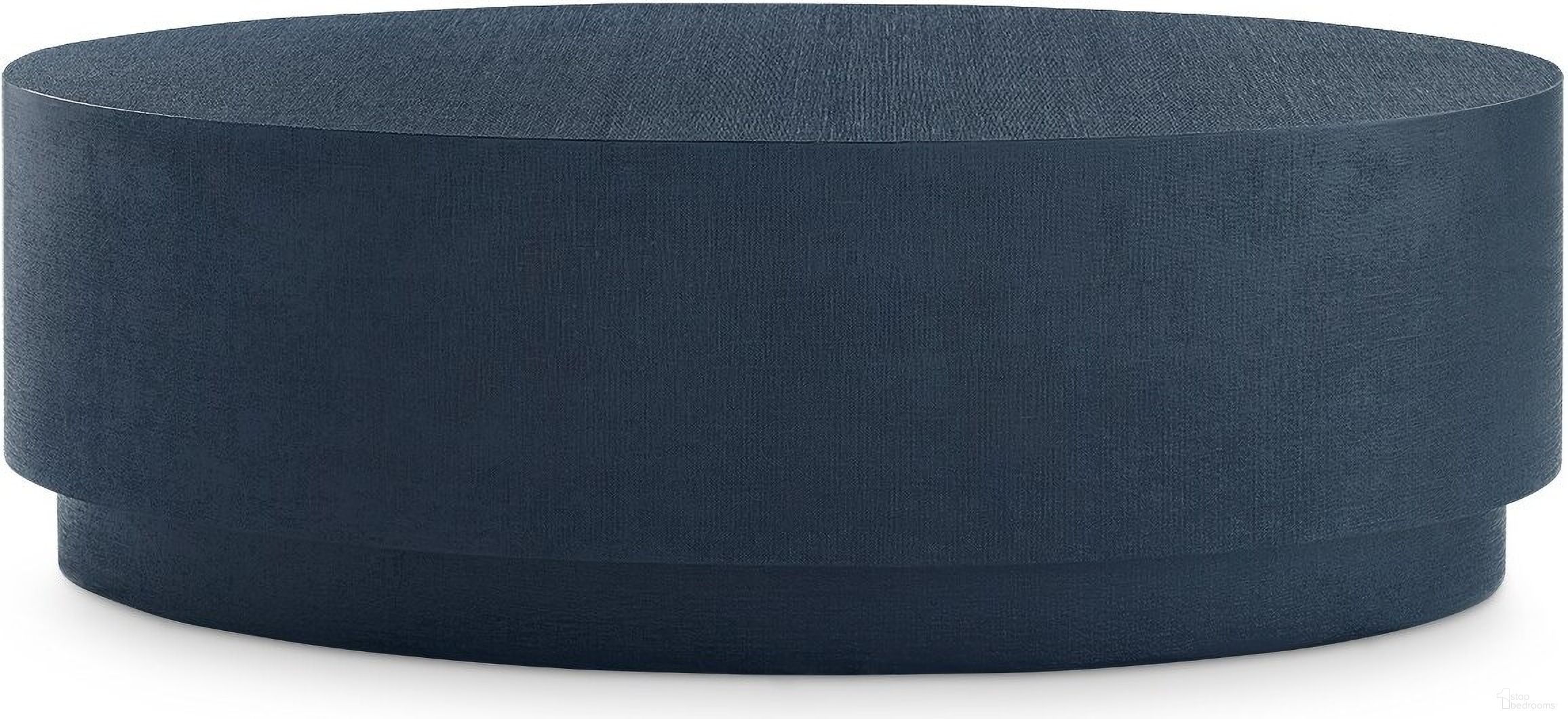 The appearance of Mila Oval Coffee Table In Blue Steel designed by Villa & House in the transitional interior design. This blue piece of furniture was selected by 1StopBedrooms from Mila Collection to add a touch of cosiness and style into your home. Sku: MLA-300-5198. Material: Linen.